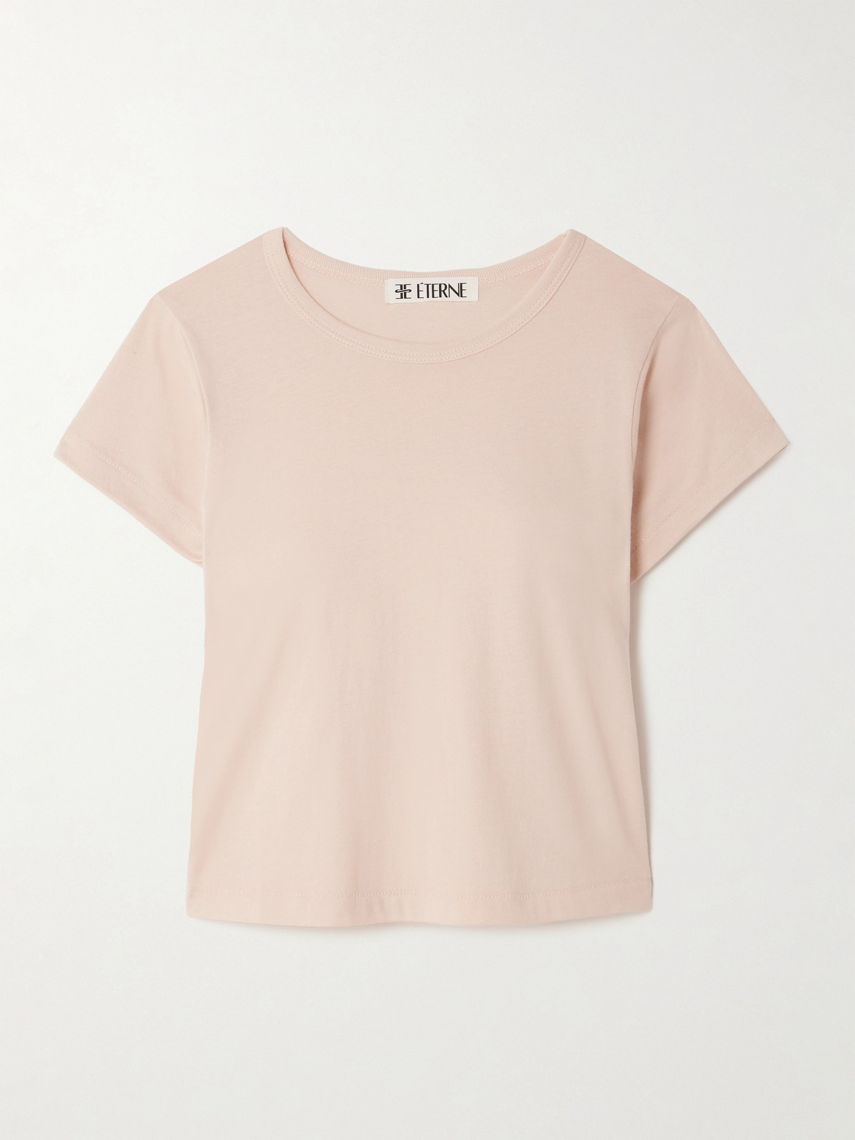 Éterne Baby Tee Cropped Cotton And Modal-blend Jersey T-shirt