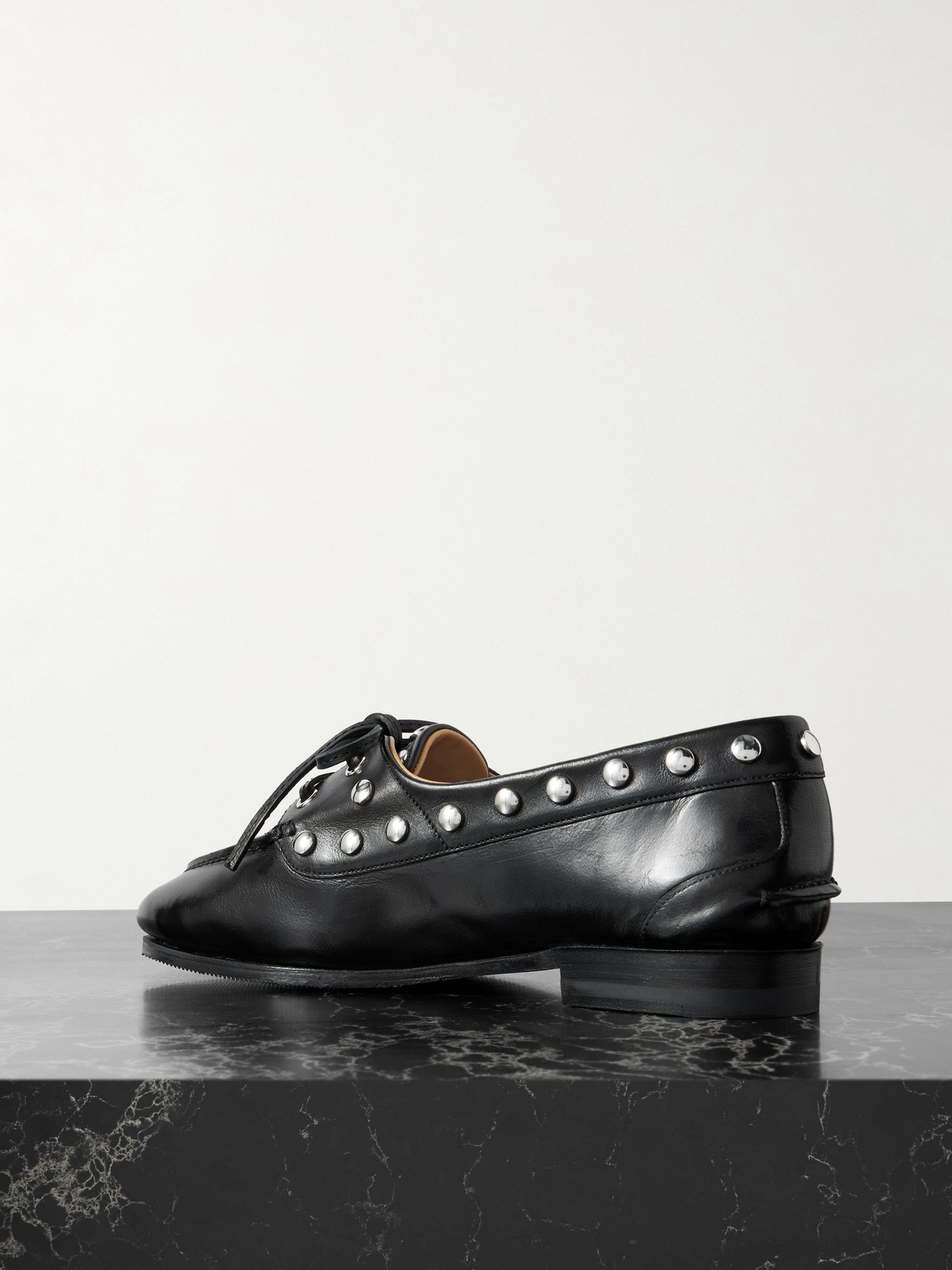 Bally Pathy Studded Leather Loafers In Black