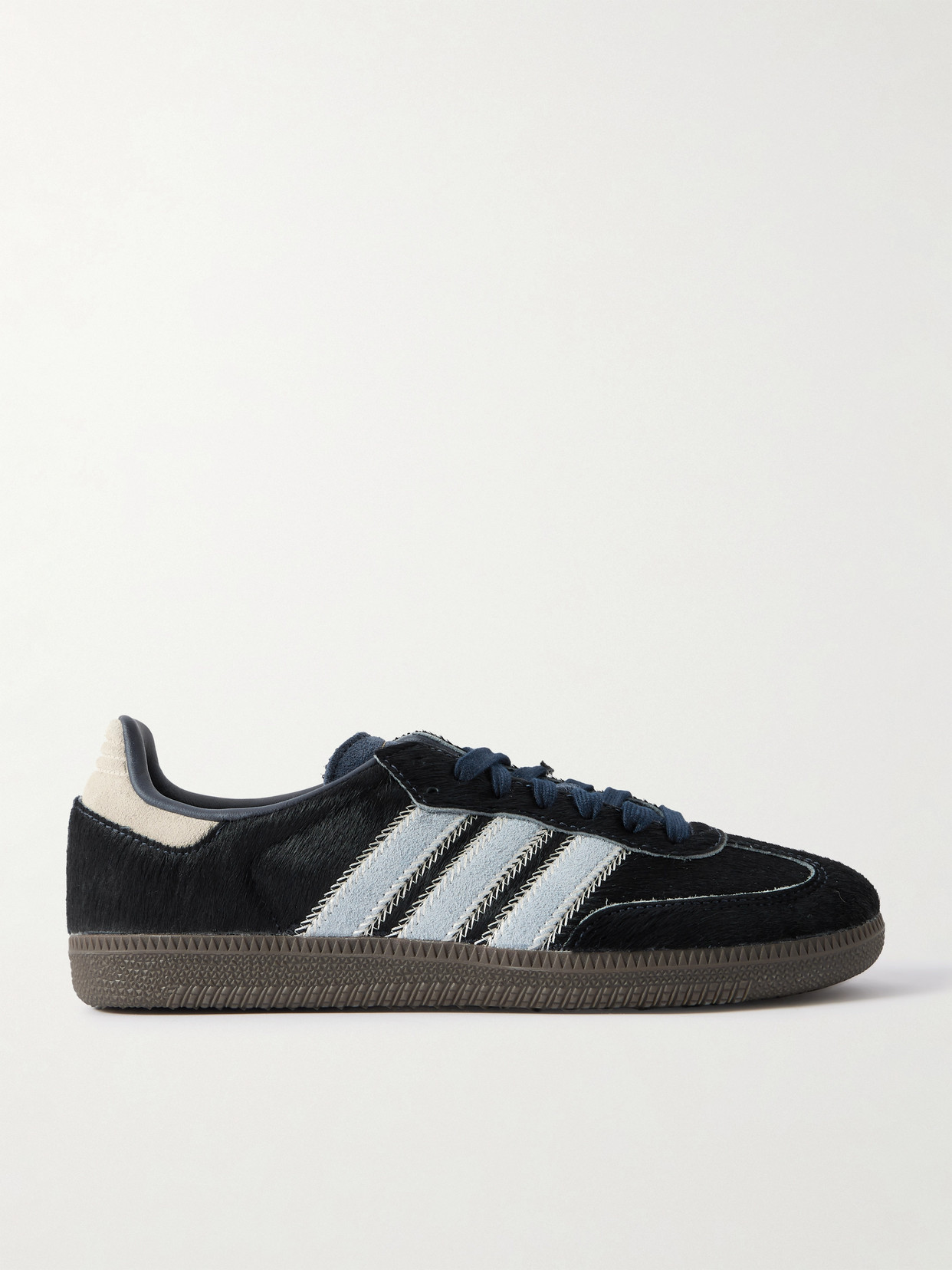 Adidas Originals Samba Og Suede-trimmed Calf Hair Sneakers In Multi