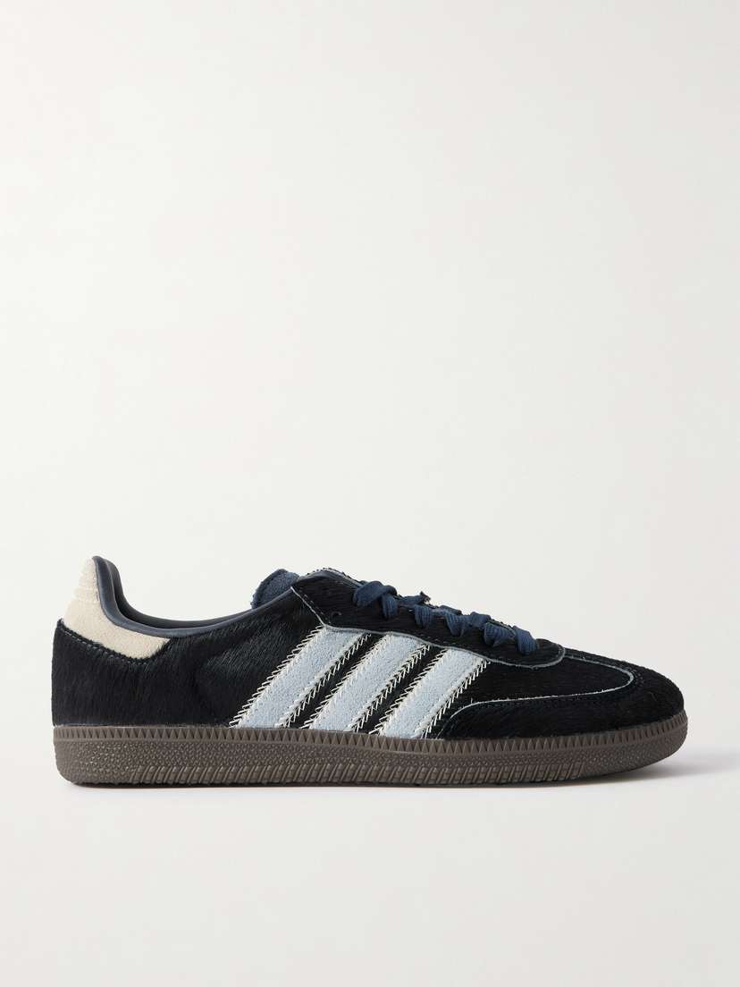 adidas Originals Samba Og Suede-trimmed Calf Hair Sneakers