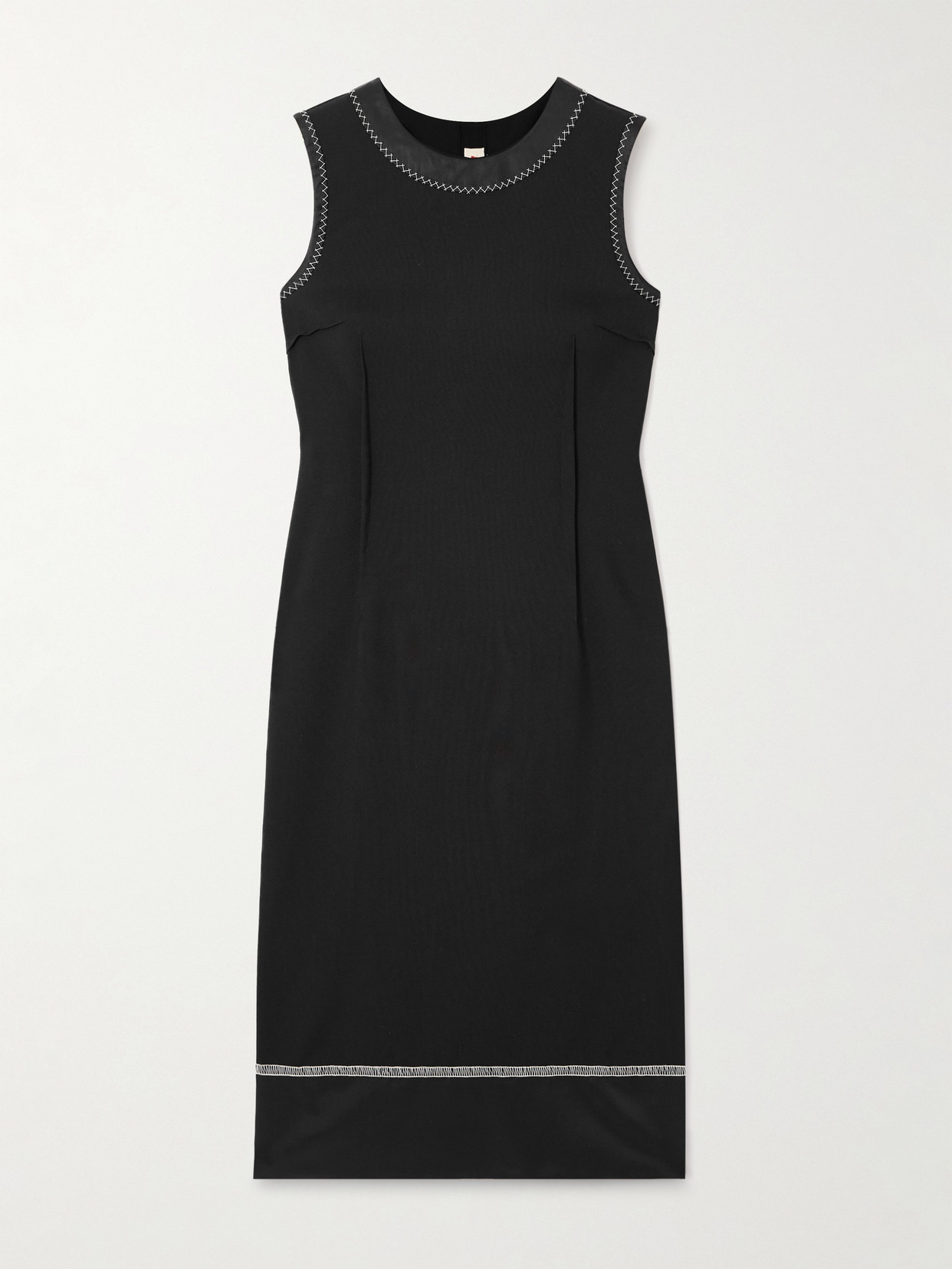 Marni Wool Midi Dress In Black