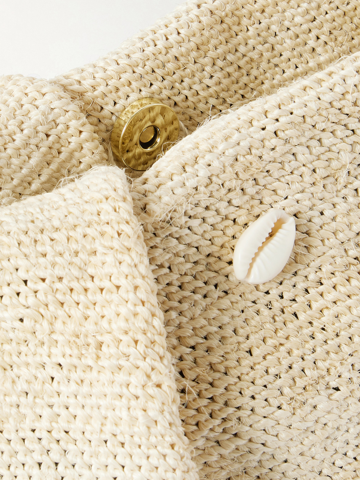 Sensi Studio Embellished Sisal Clutch