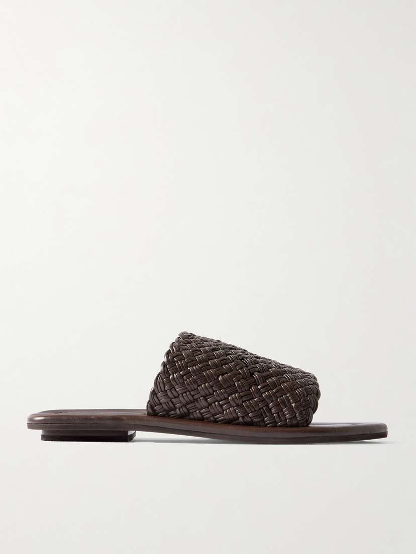 St. Agni Woven Leather Sandals