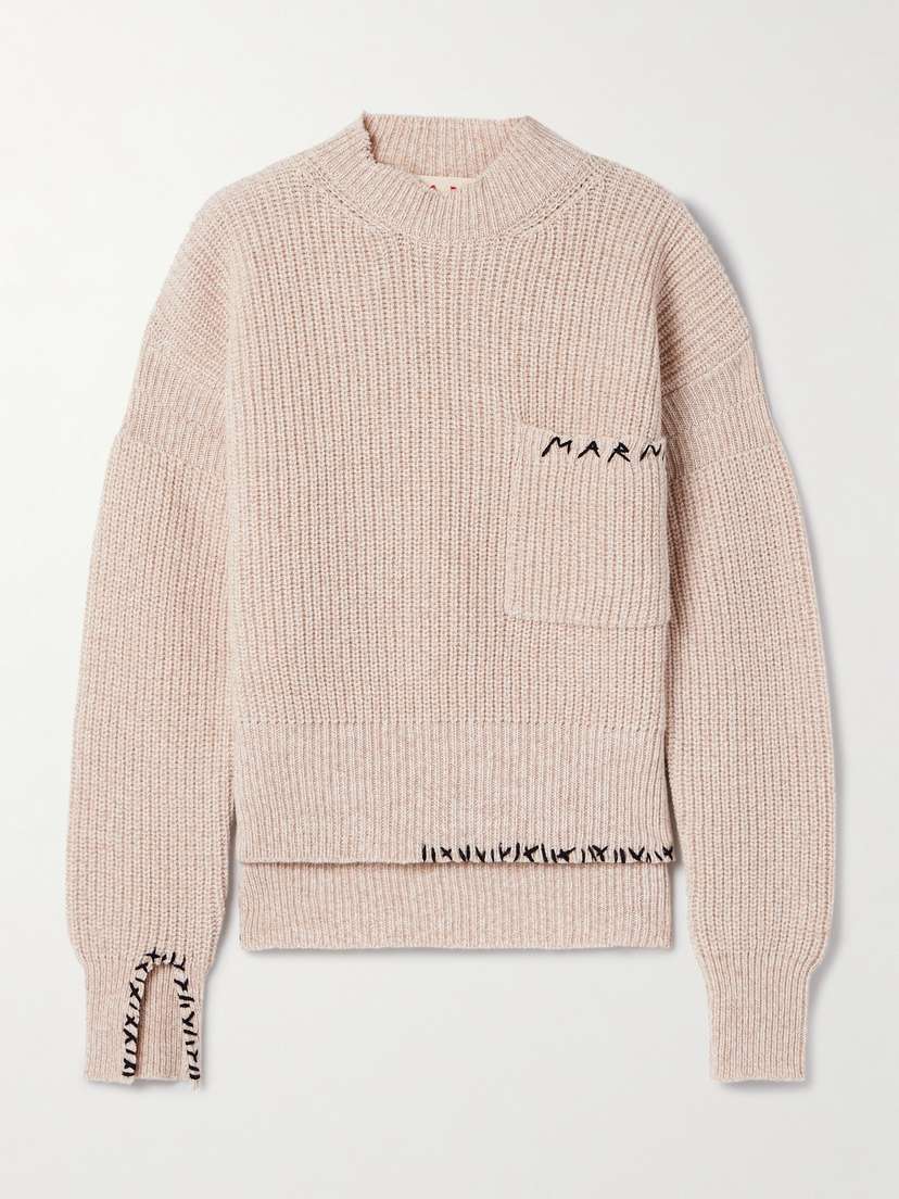 Marni Embroidered Wool Sweater