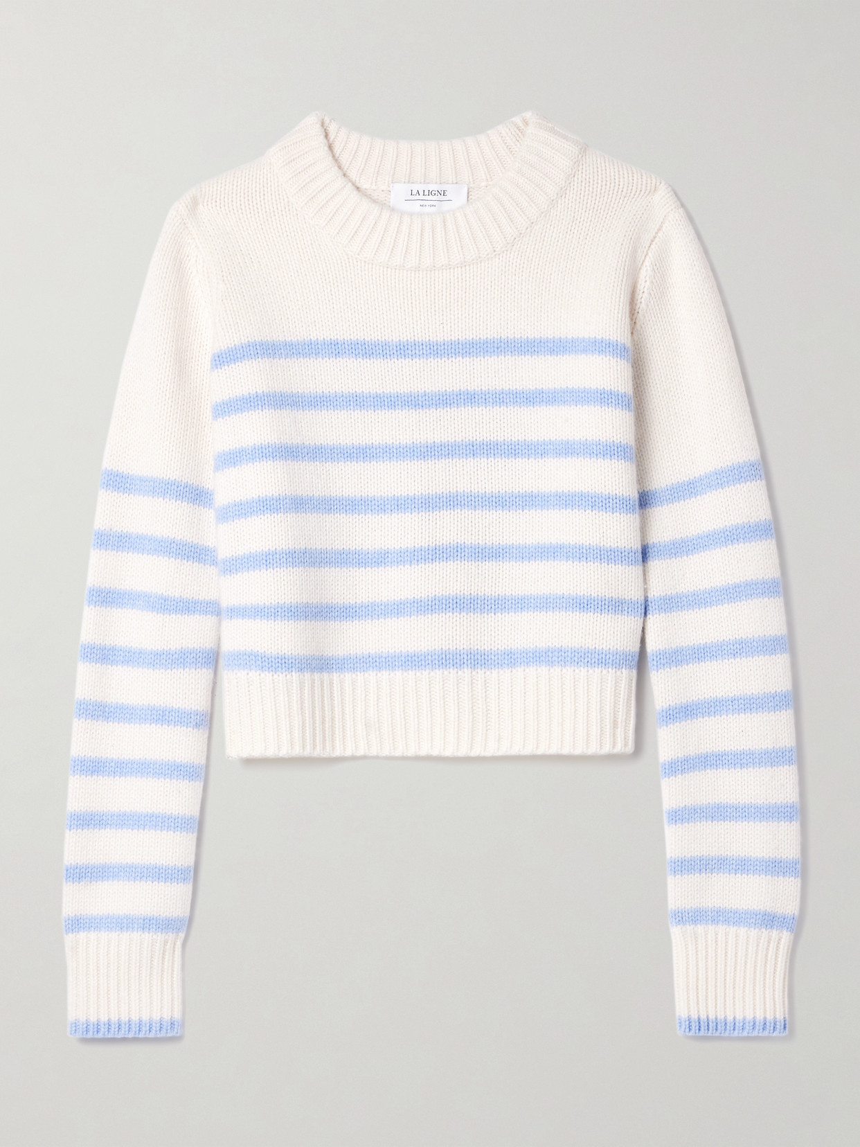 La Ligne Mini Marin Striped Wool And Cashmere-blend Sweater