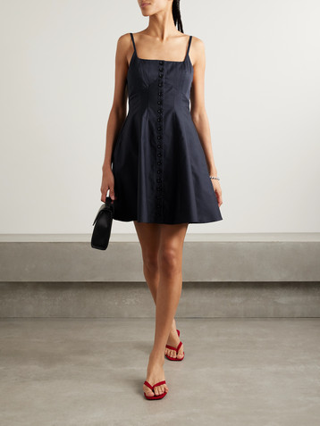 La Ligne Cotton-poplin mini dress