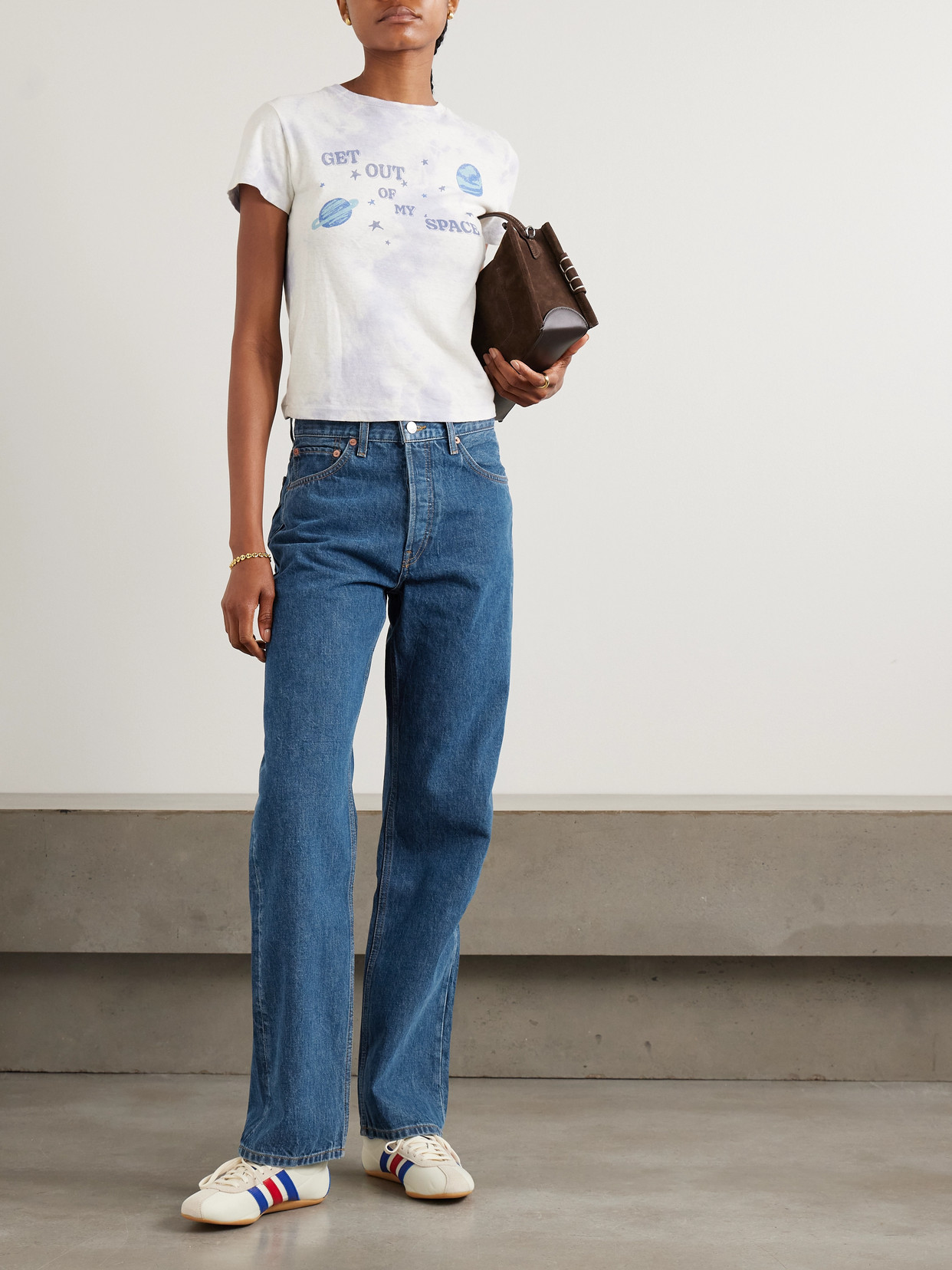 Re/done 90s High-rise Straight-leg Jeans In Blue