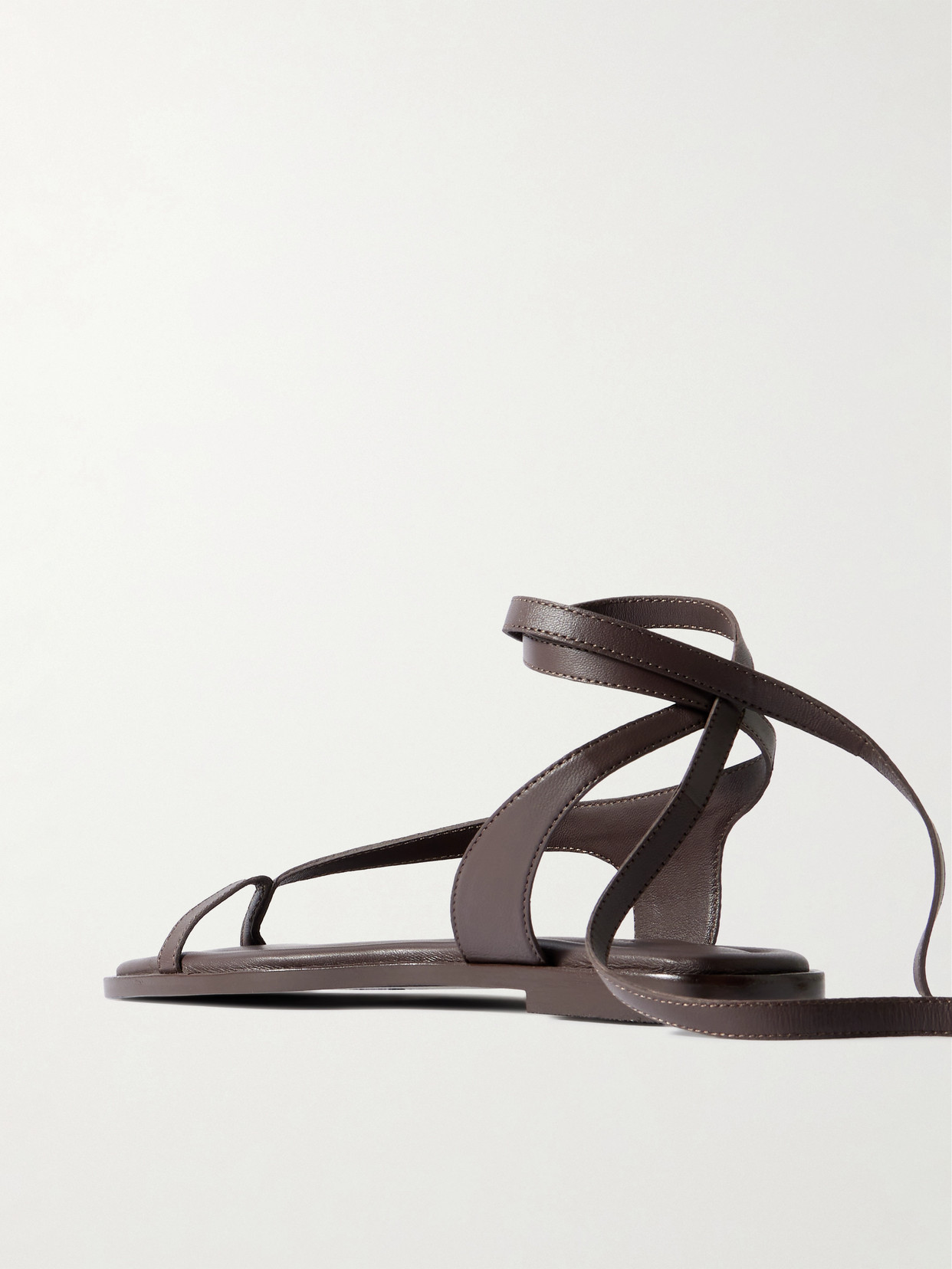 Shop A.emery Heidi Leather Sandals In Brown