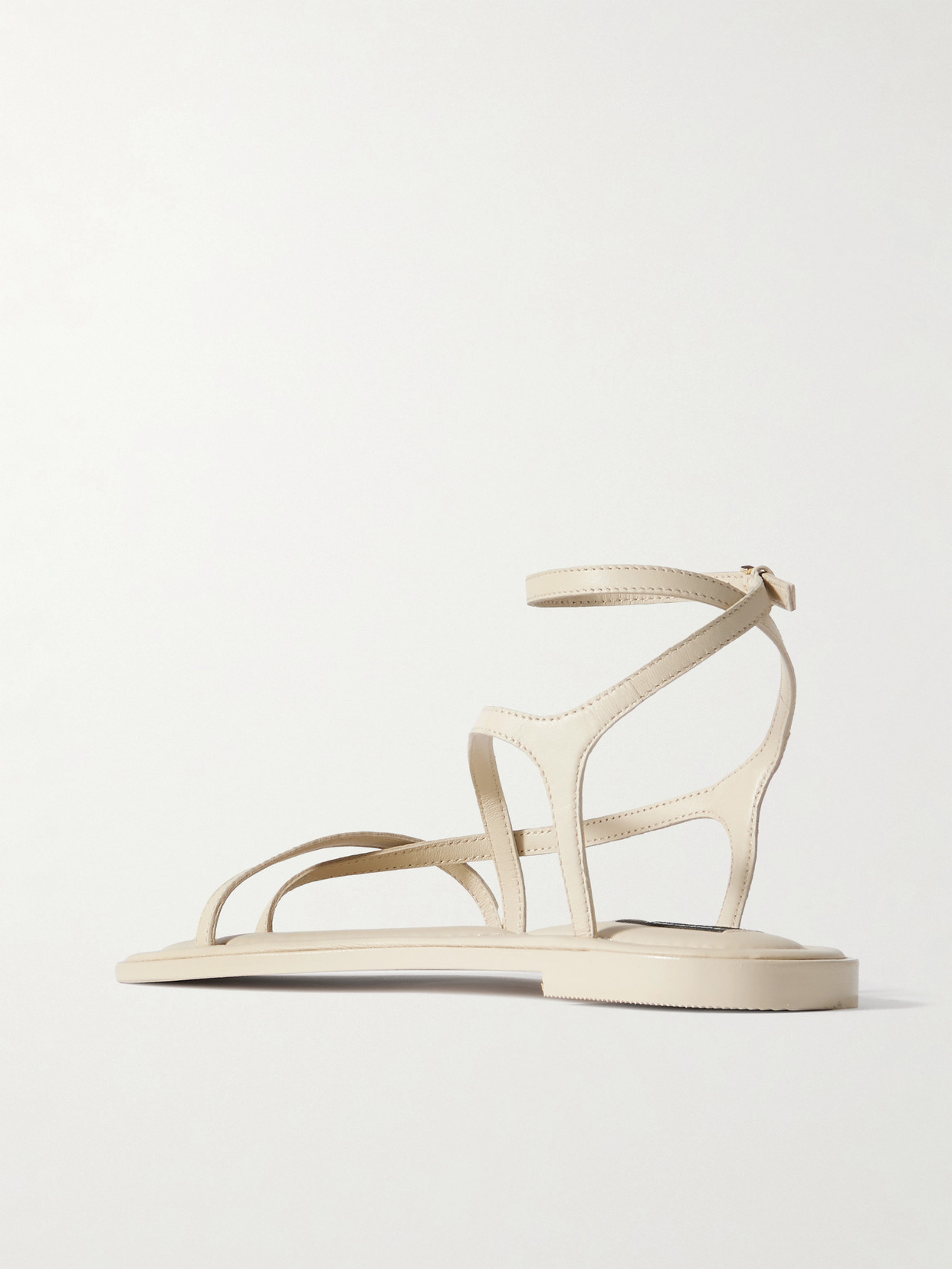 Shop A.emery Edna Leather Sandals In Off-white