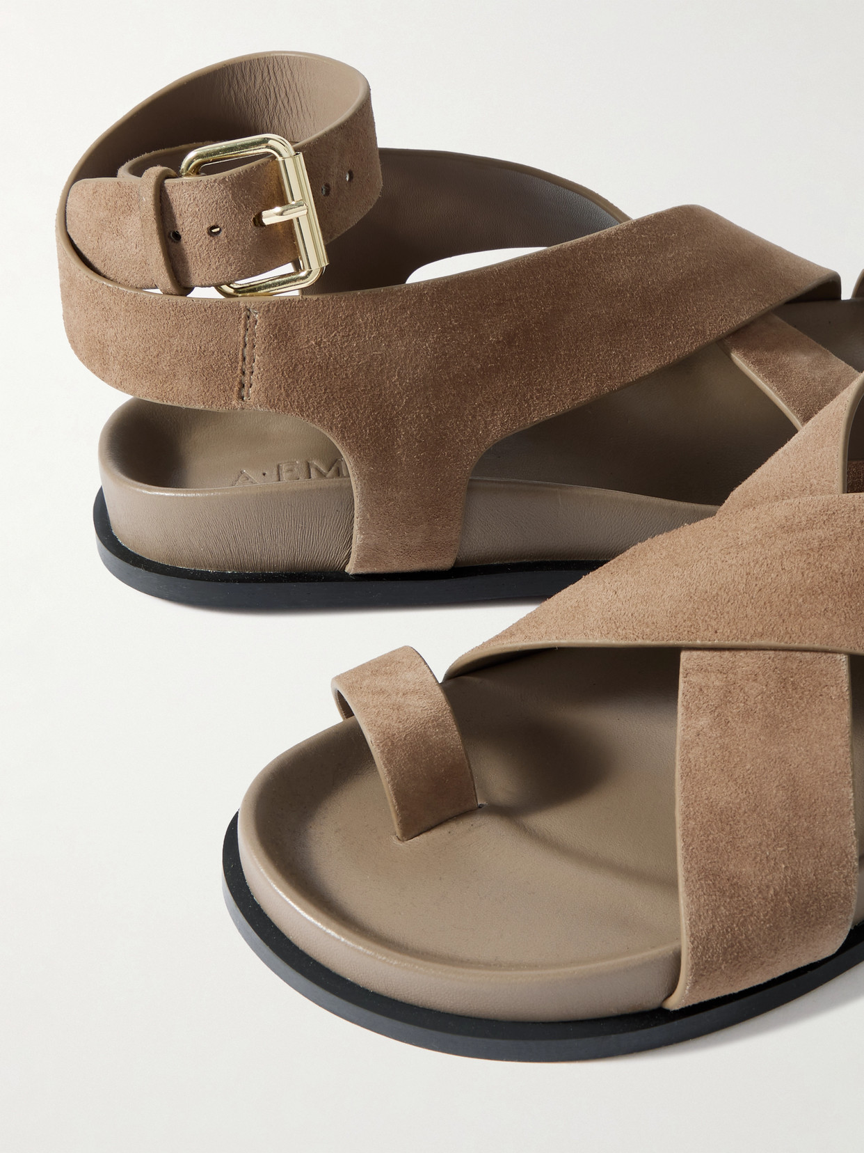 A.emery 20mm Jalen Suede Sandals In Neutrals