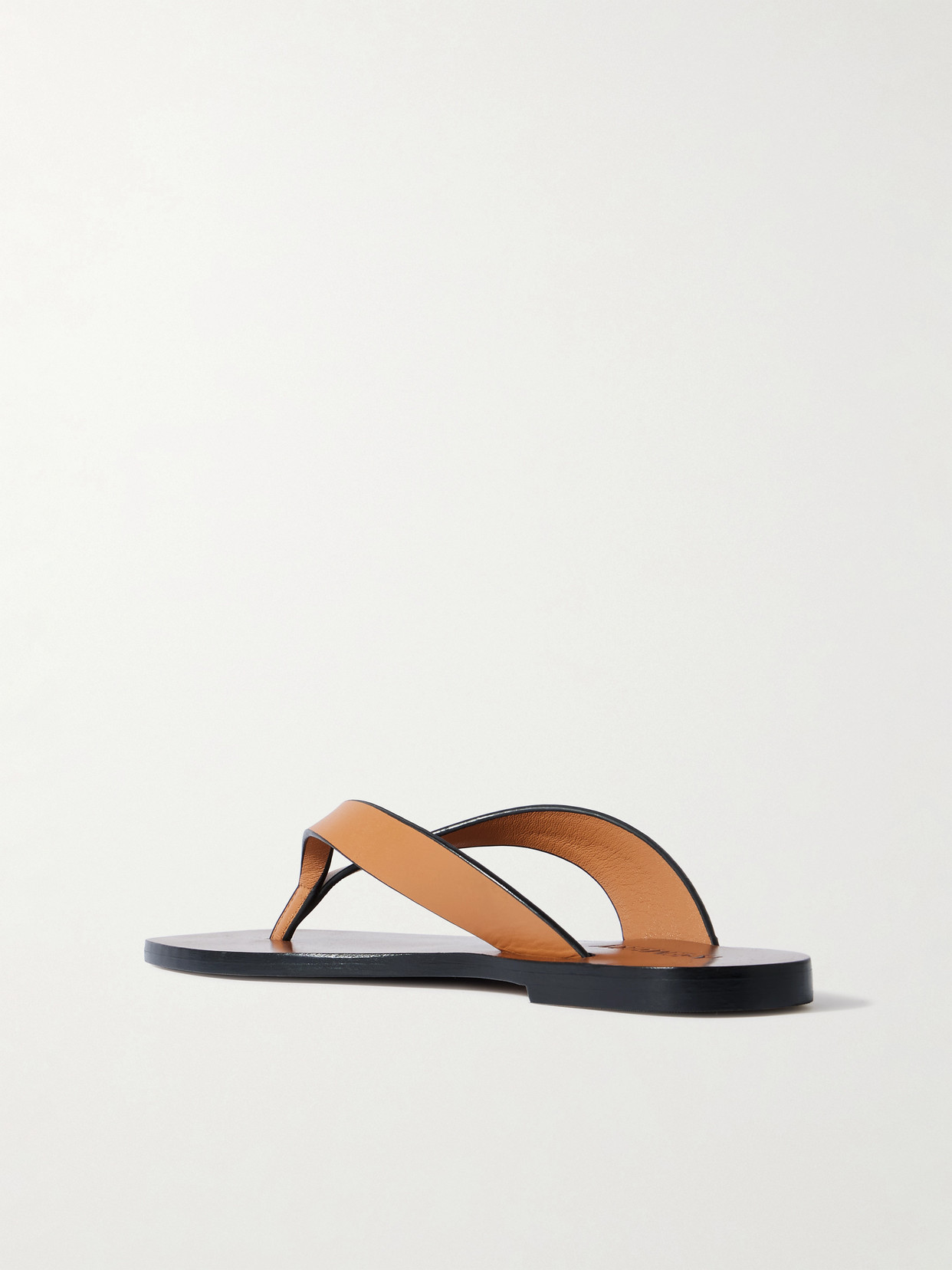 A.emery Kinto Leather Flip Flops In Brown