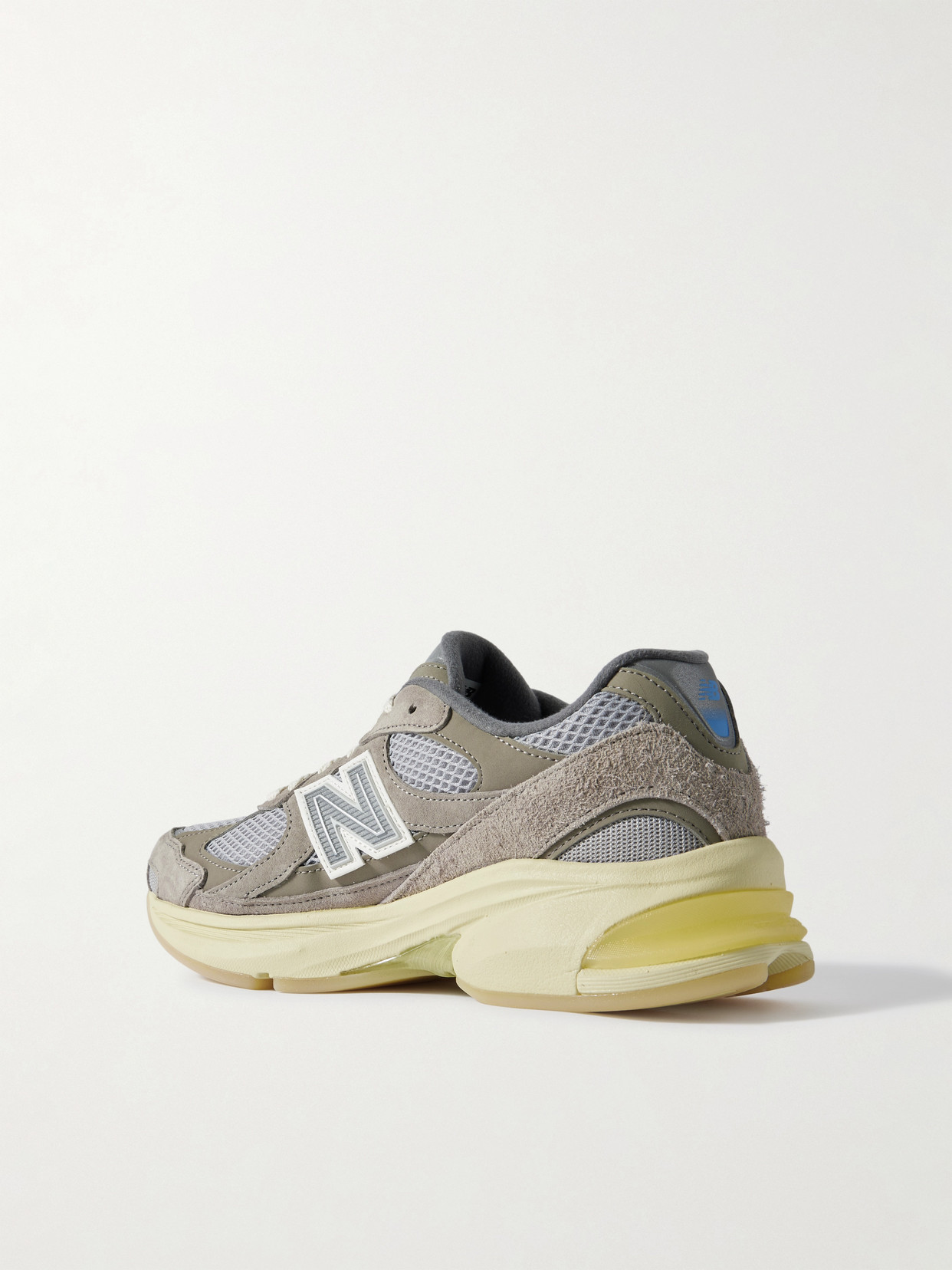 New Balance 2010 Gray Days Rubber And Suede-trimmed Mesh Sneakers
