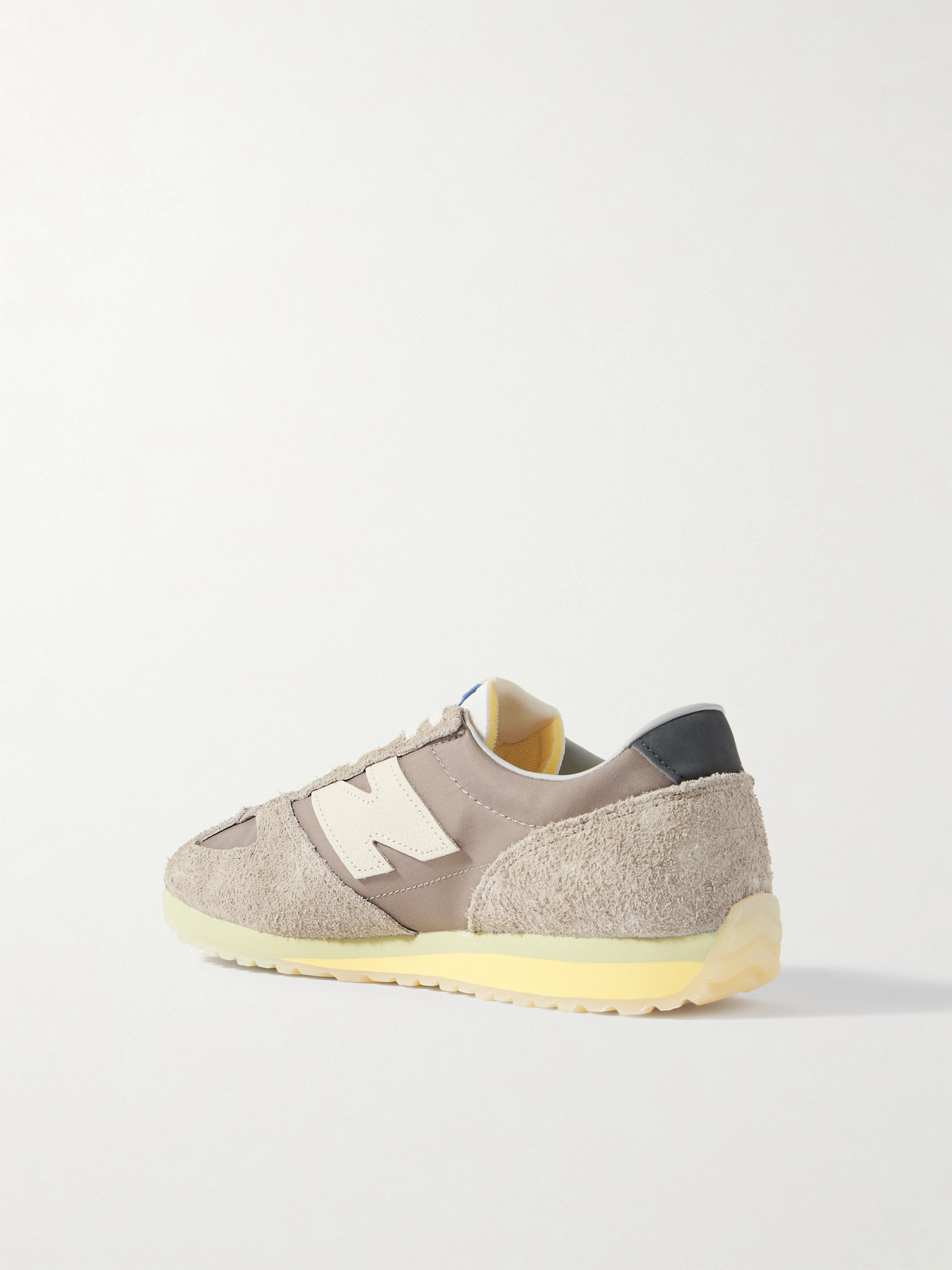 Shop New Balance 471 Suede- And Leather-trimmed Canvas Sneakers
