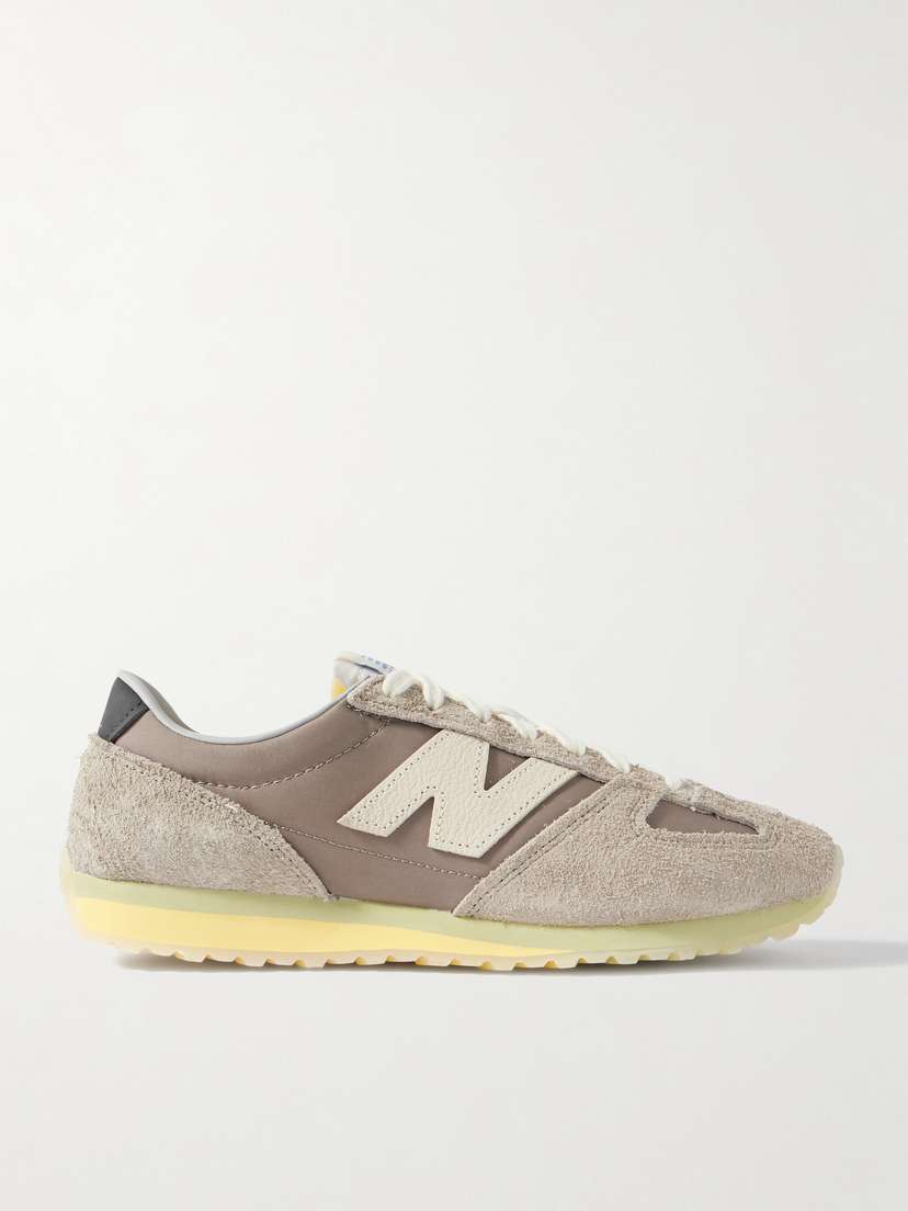 New Balance 471 Suede- And Leather-trimmed Canvas Sneakers