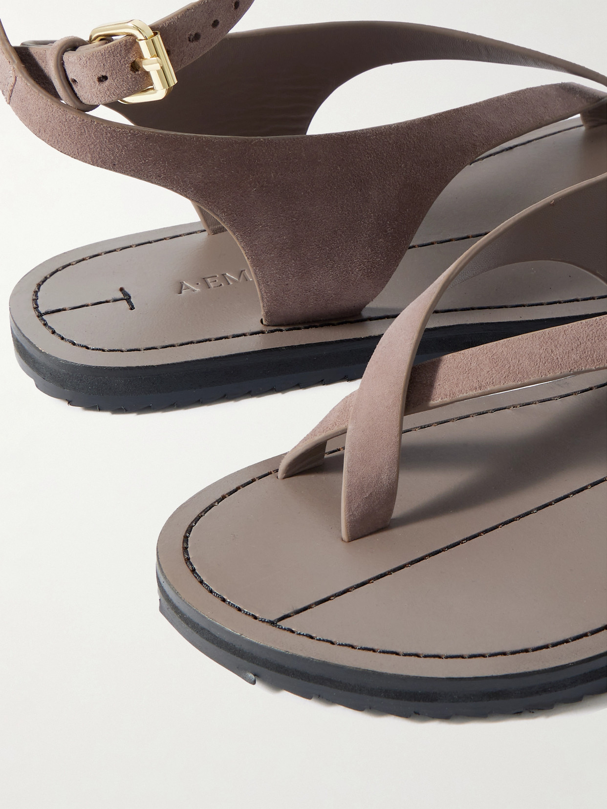 A.emery Millar Suede Sandals In Brown