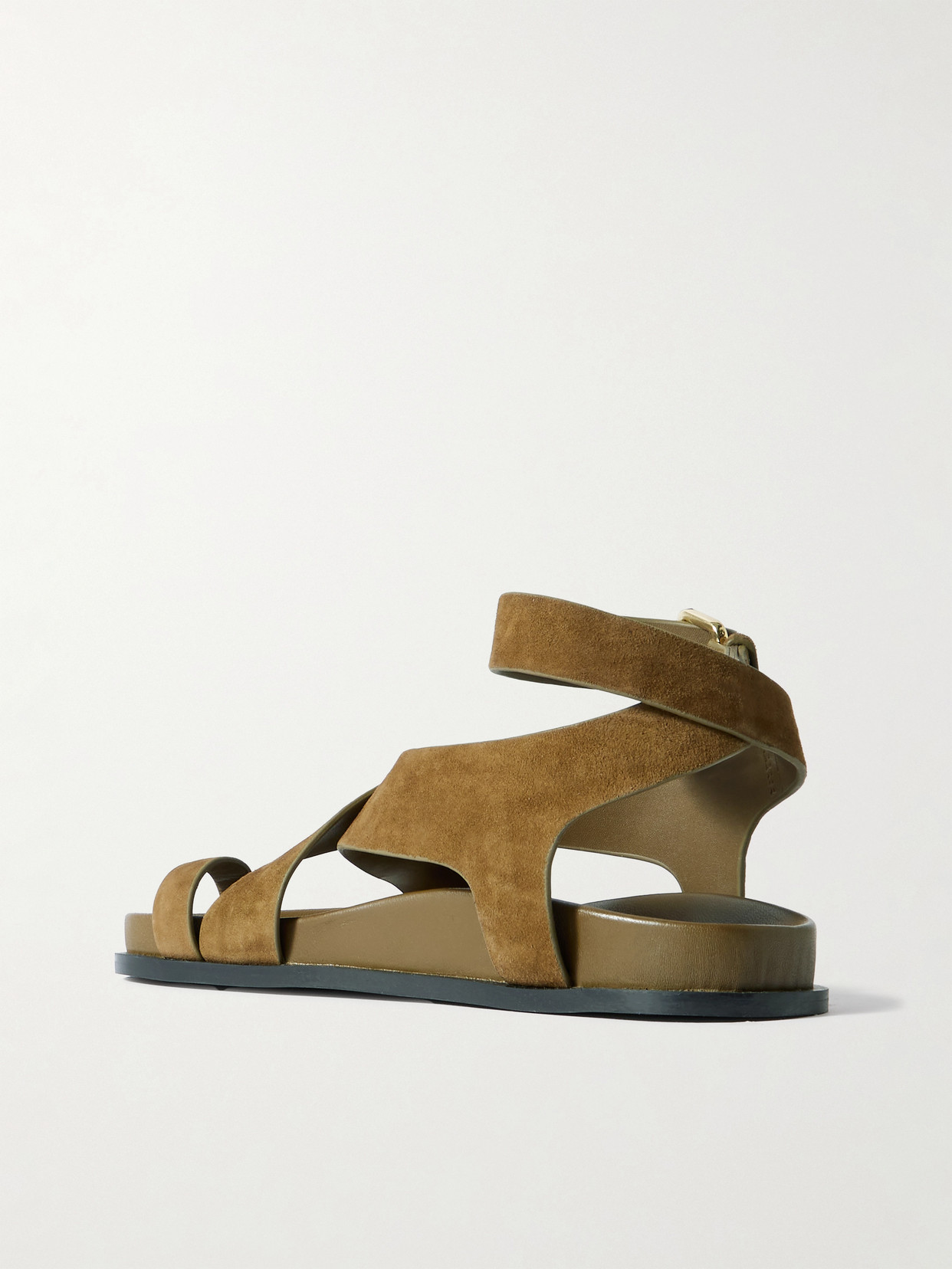 Shop A.emery Jalen Suede Sandals In Green