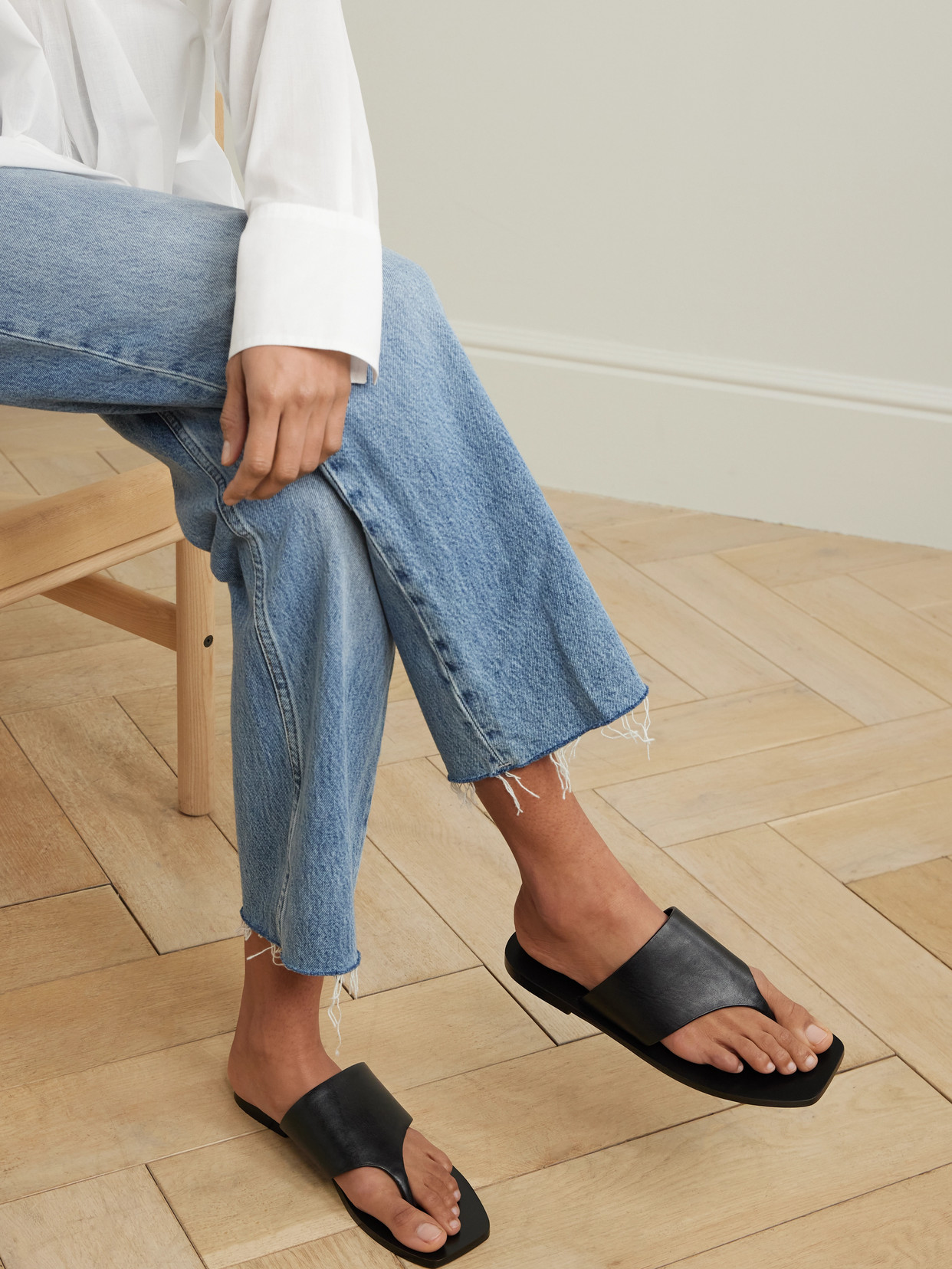 A.EMERY PATON LEATHER SANDALS