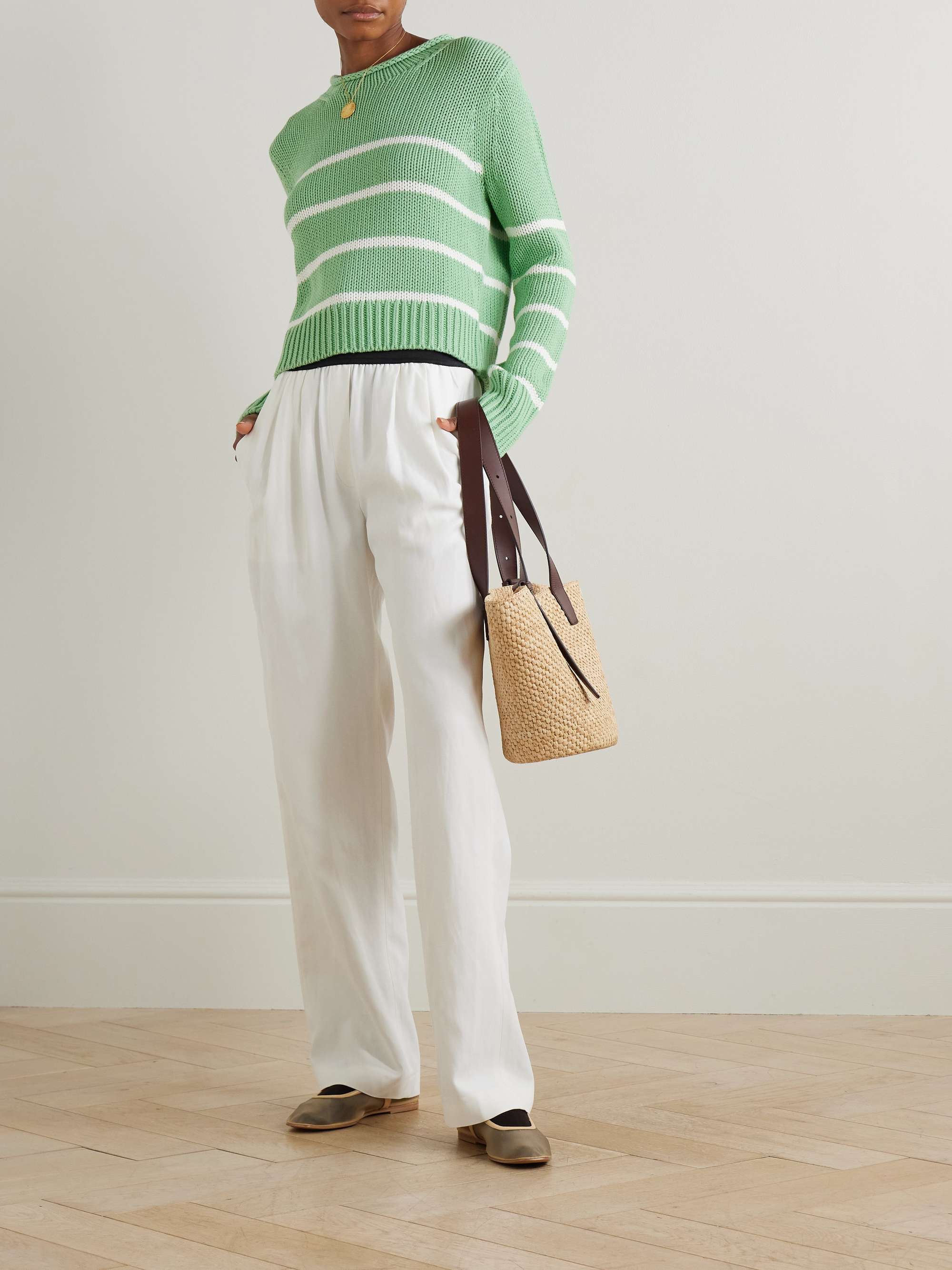 LA LIGNE Mini Marina striped cotton sweater