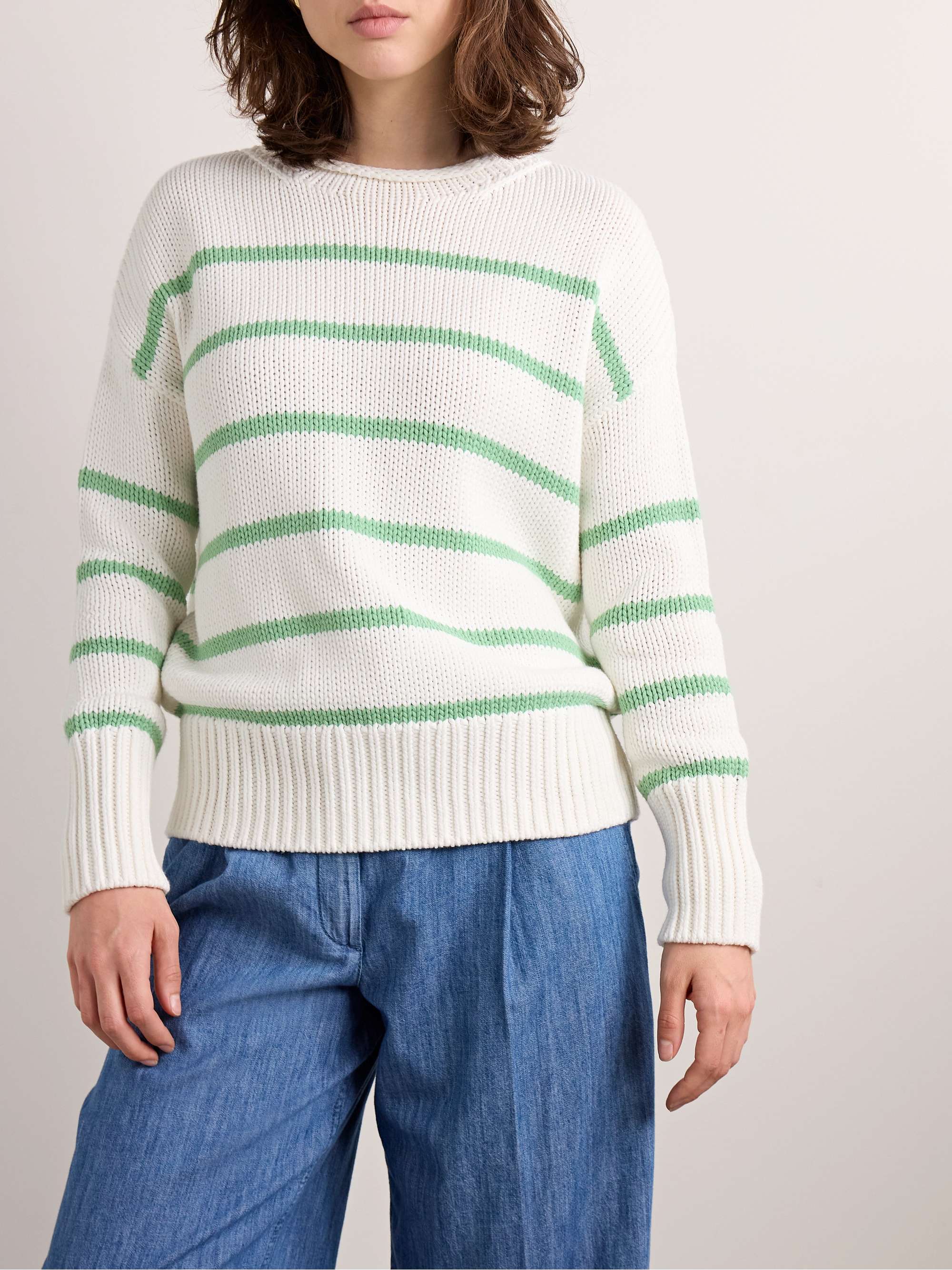 LA LIGNE Marina striped cotton sweater