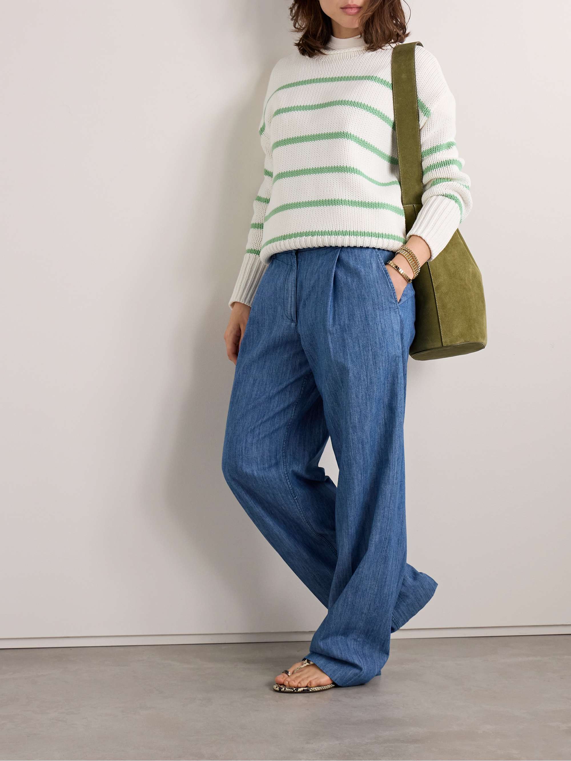 LA LIGNE Marina striped cotton sweater