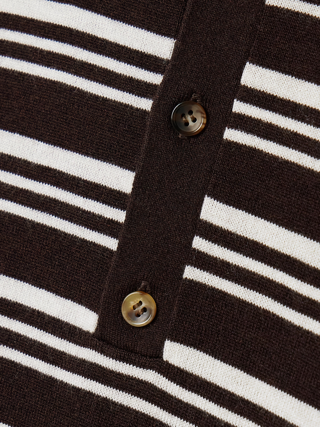 Shop La Ligne Striped Silk, Wool And Cashmere-blend Polo Sweater