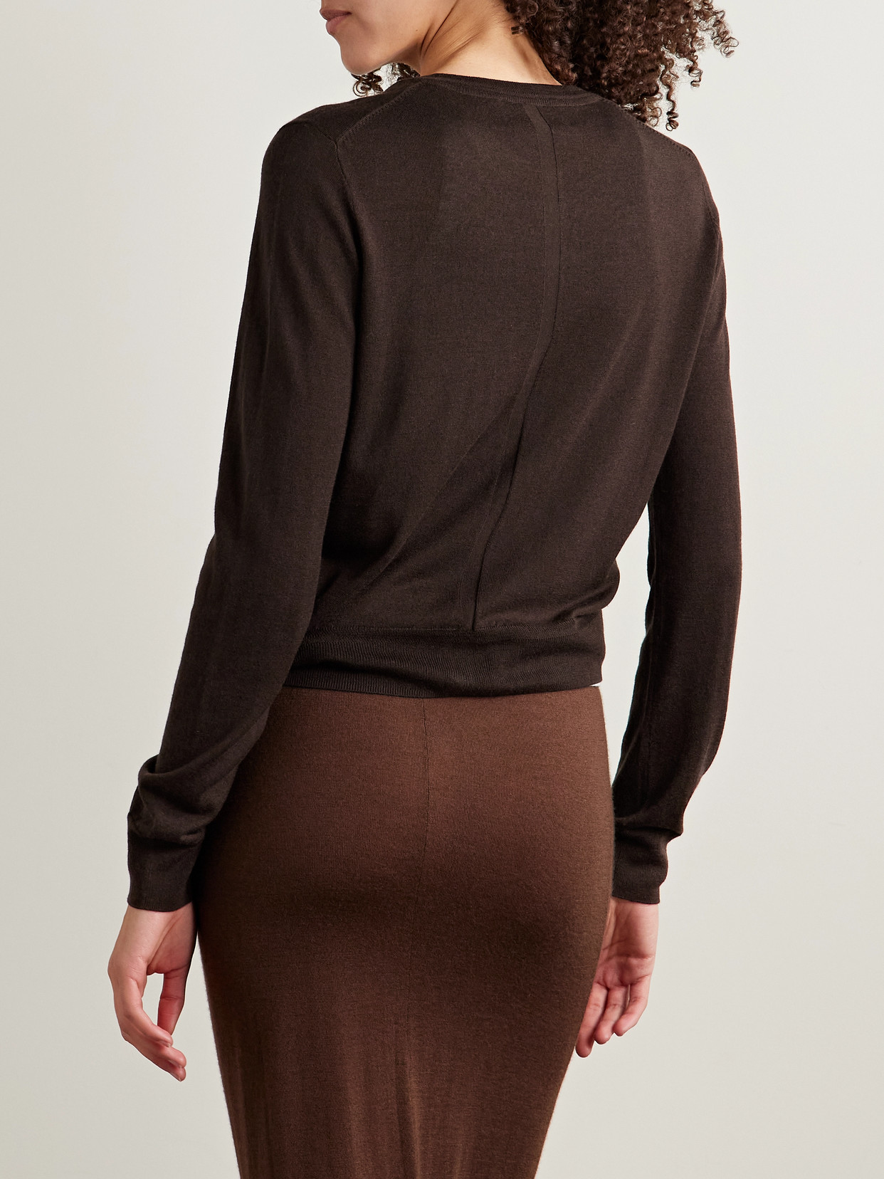 La Ligne Ben Silk, Wool And Cashmere-blend Cardigan
