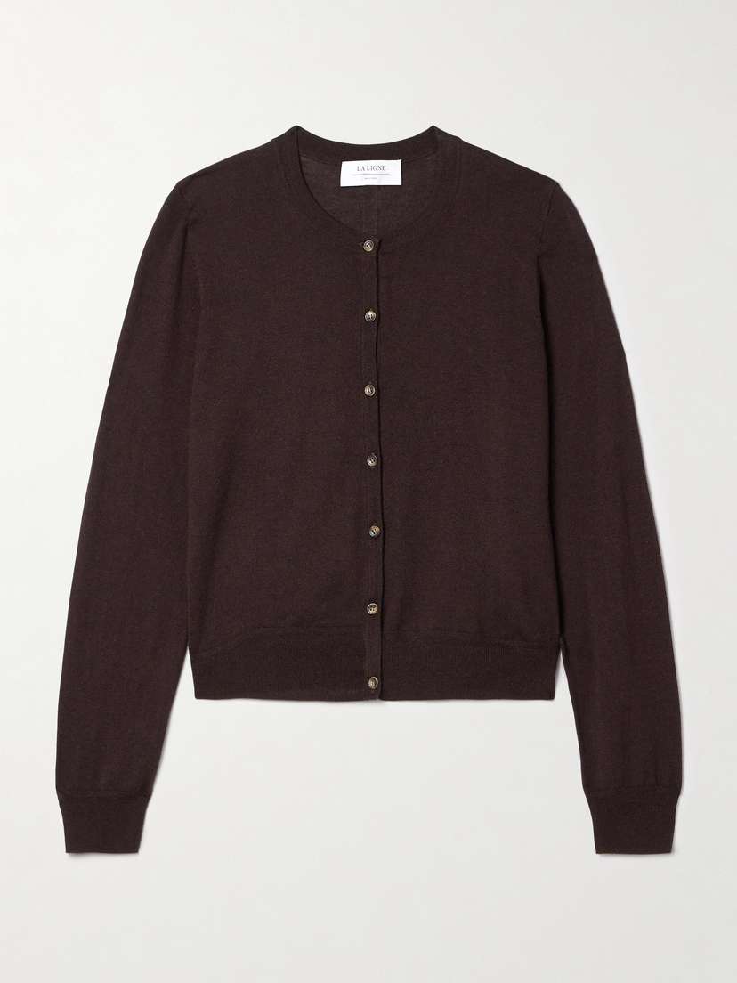 La Ligne Ben Silk, Wool And Cashmere-blend Cardigan