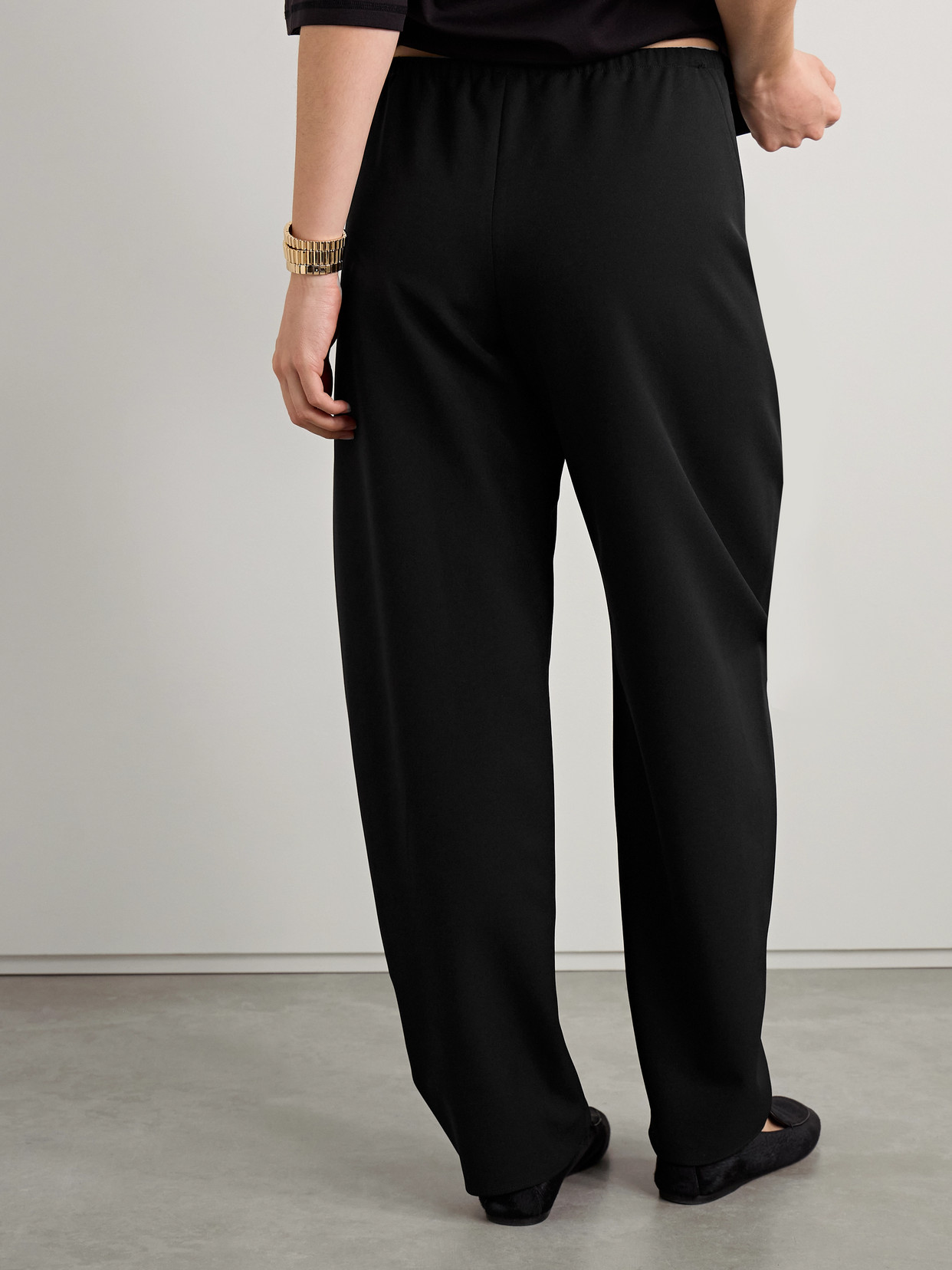 La Ligne Colby Recycled-crepe Barrel-leg Pants