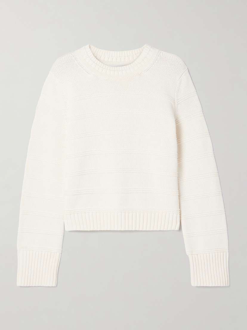La Ligne Jill Striped Cotton Sweater