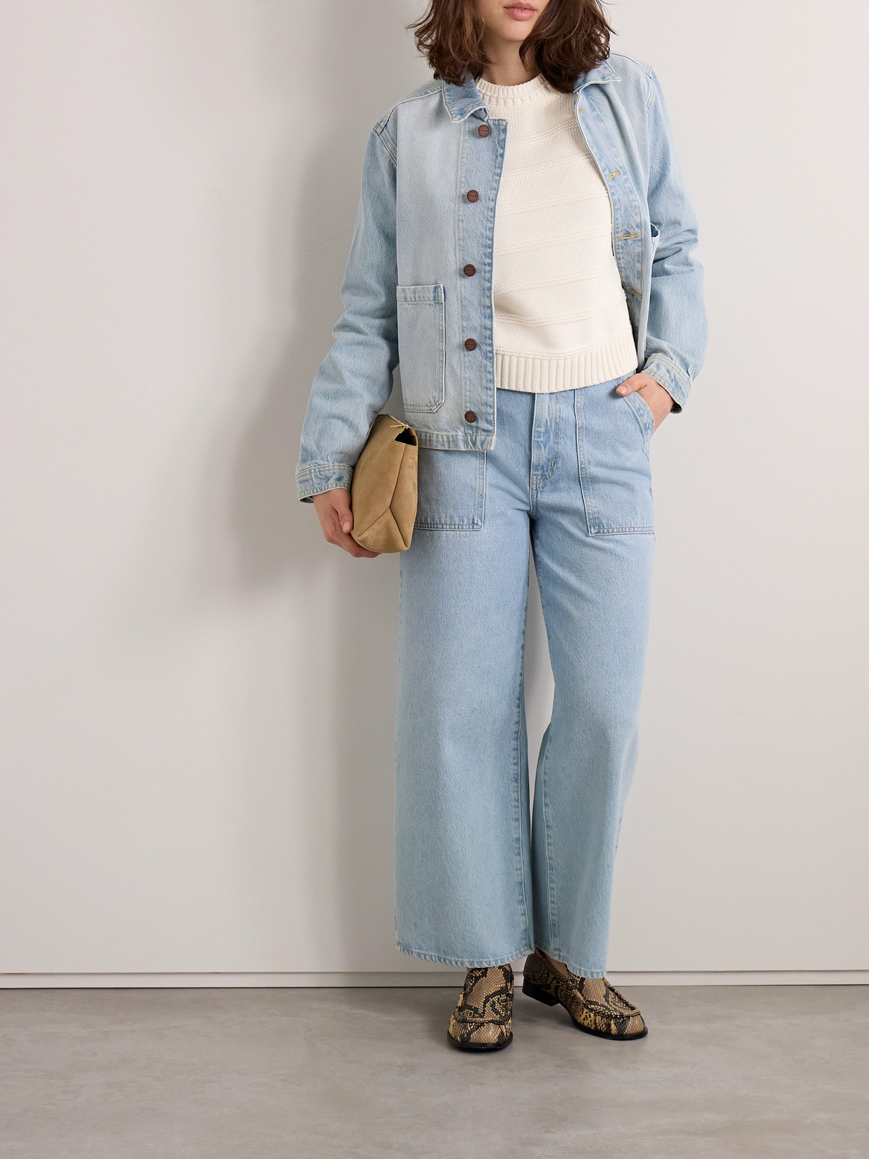 La Ligne Solid Mini Marin Sweater Cream