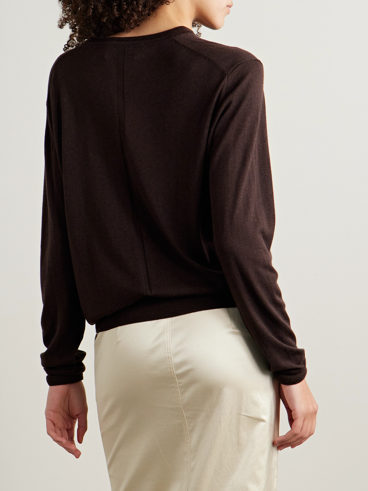 La Ligne Ben Silk, Wool And Cashmere-blend Sweater