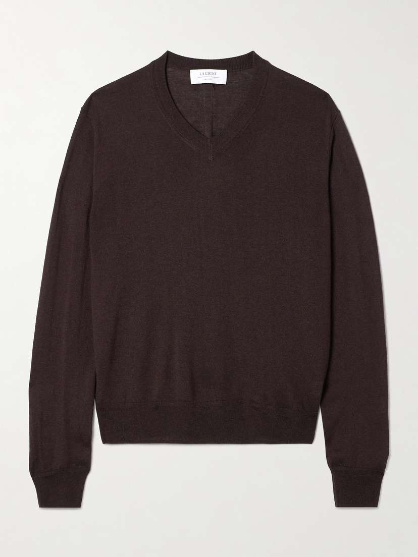 La Ligne Ben Silk, Wool And Cashmere-blend Sweater