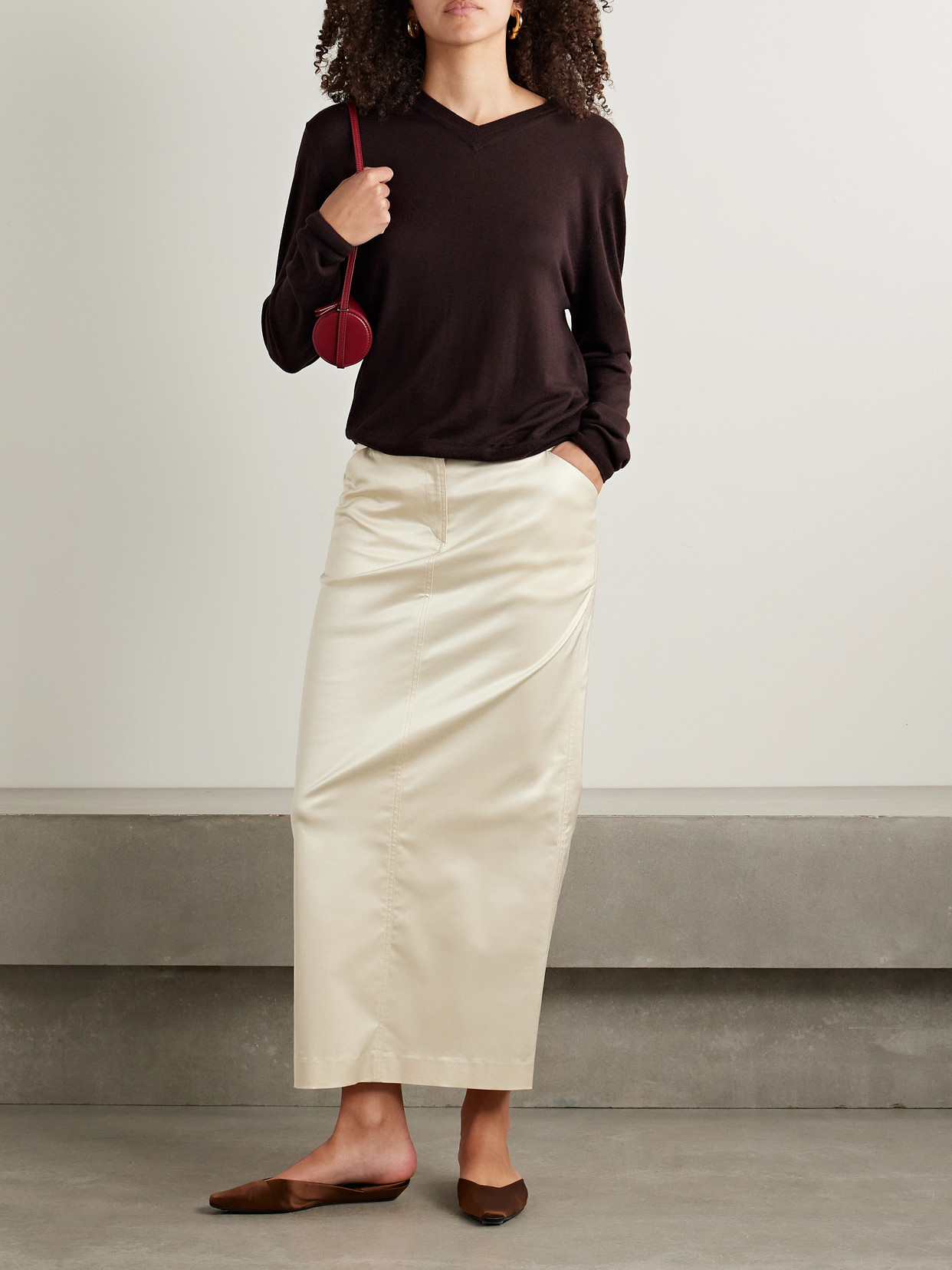 La Ligne Ben Silk, Wool And Cashmere-blend Sweater