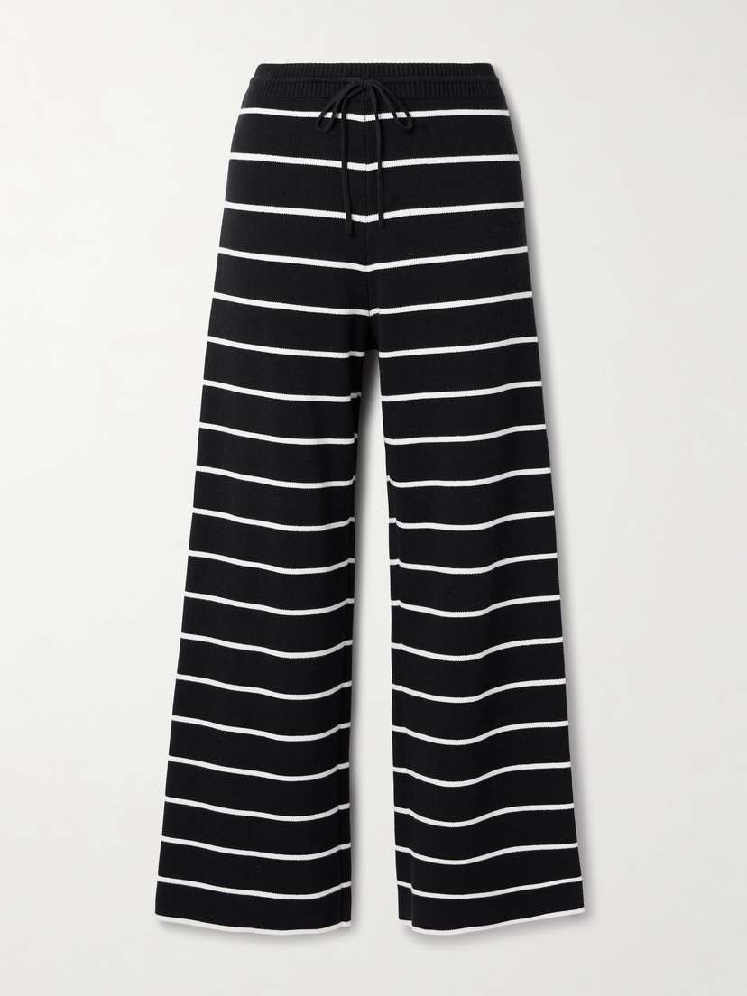 La Ligne Leo Striped Cotton Straight-leg Pants