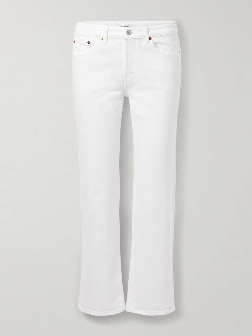 RE/DONE Slim Straight Crop Mid-rise Slim-leg Jeans