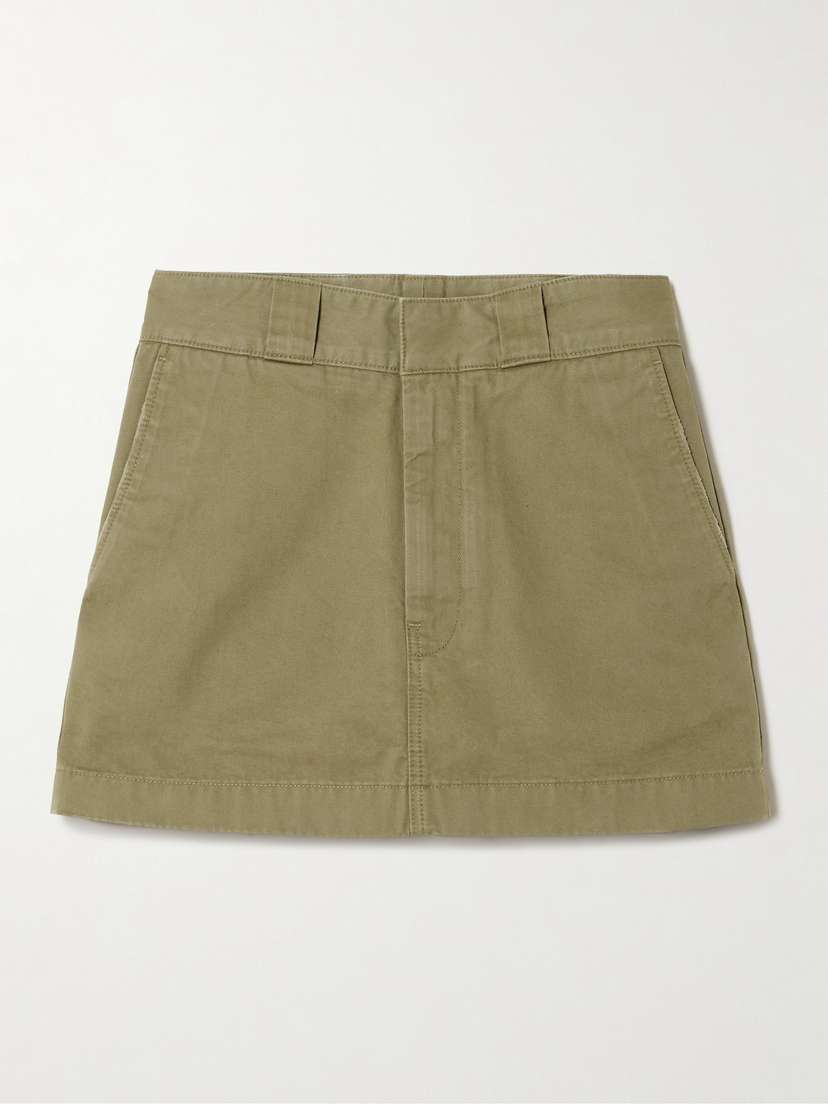 RE/DONE The Ollie Cotton-gabardine Mini Skirt