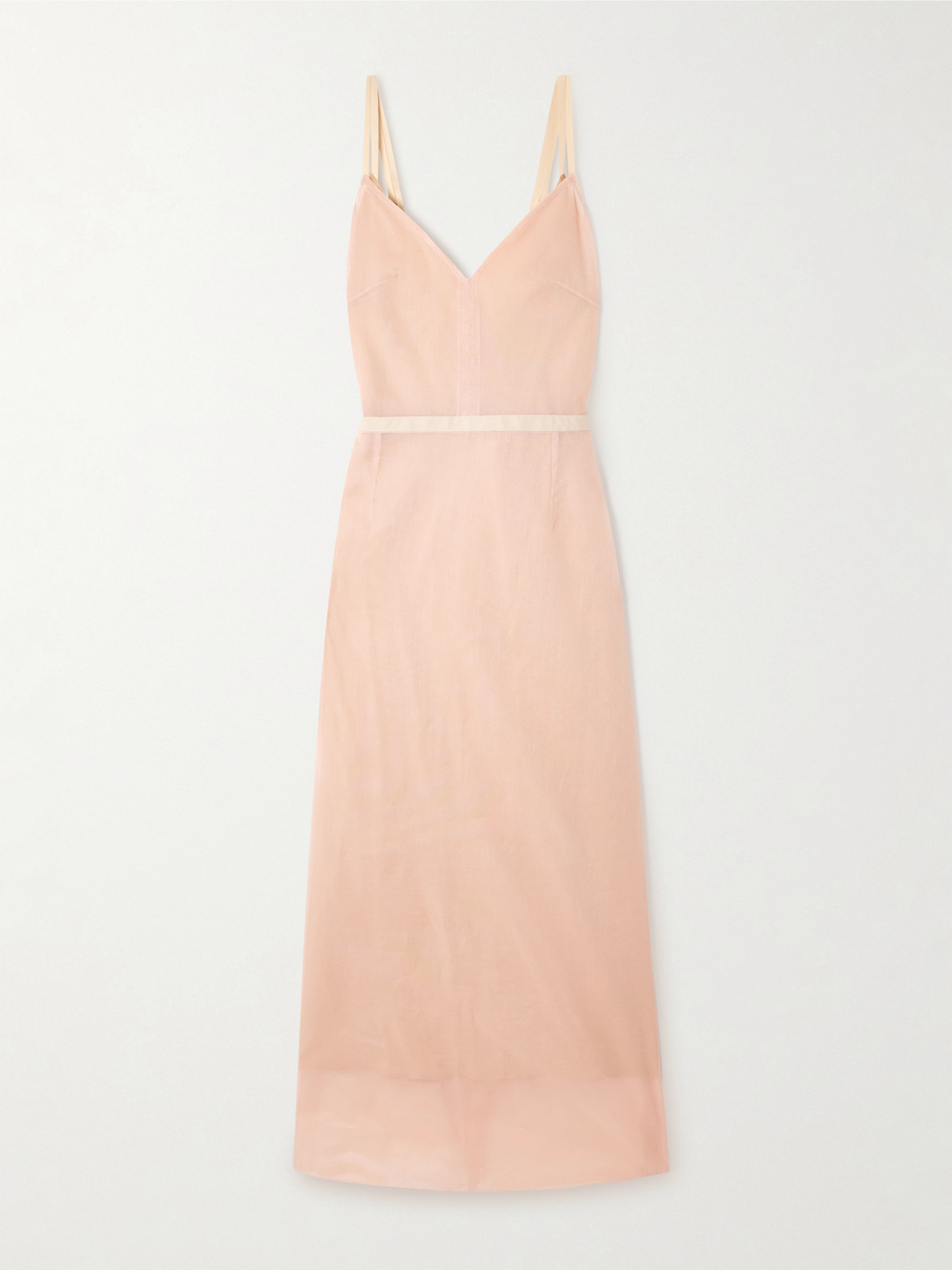 Carven Layered Cotton-gauze Gown In Pink
