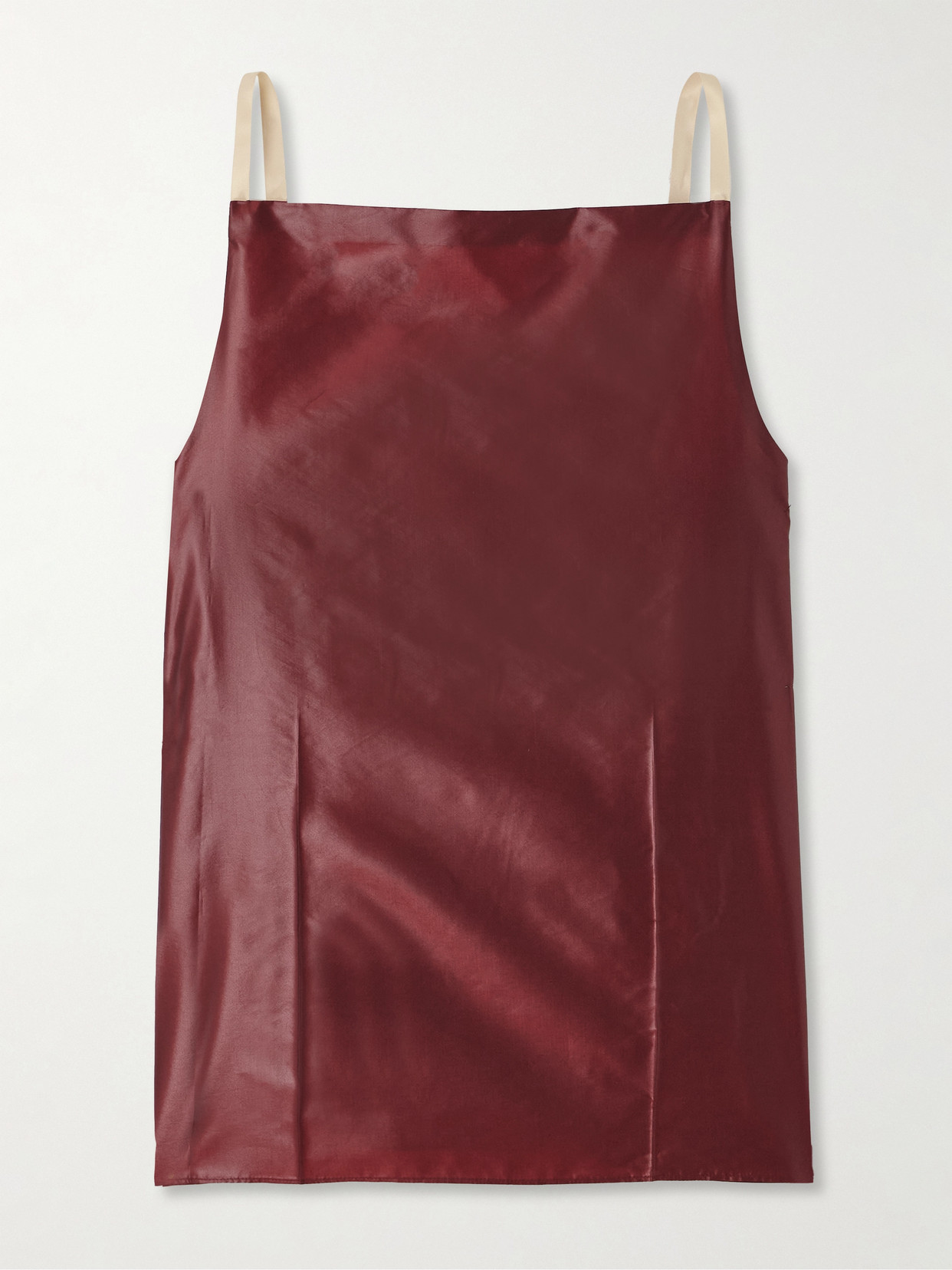 Carven Satin Top In Red