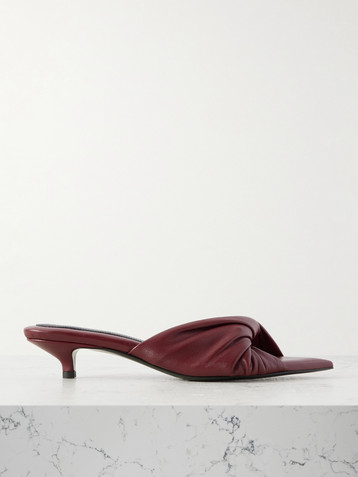 CARVEN Knotted leather mules