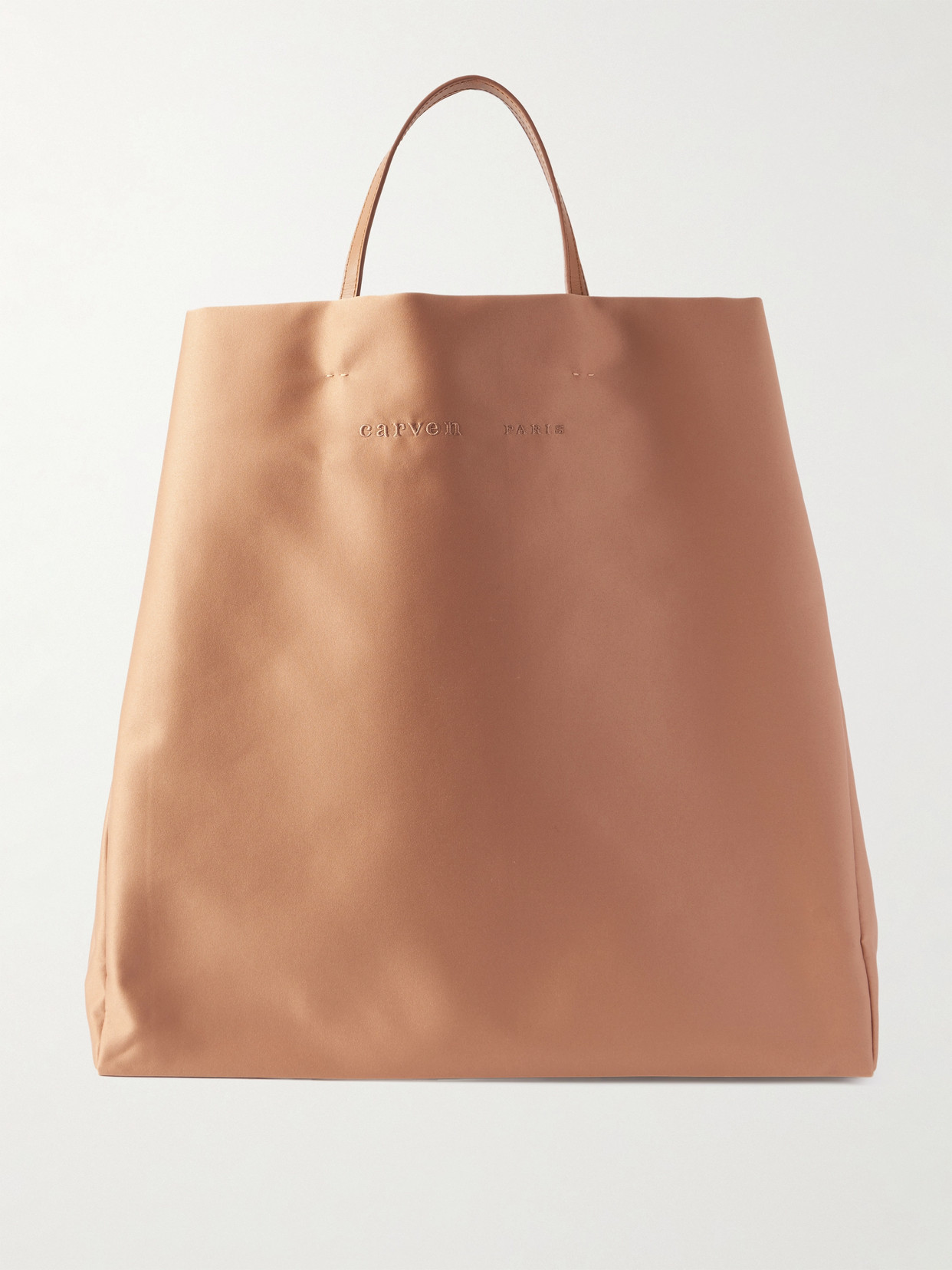 Carven Jeanne Embroidered Satin Tote