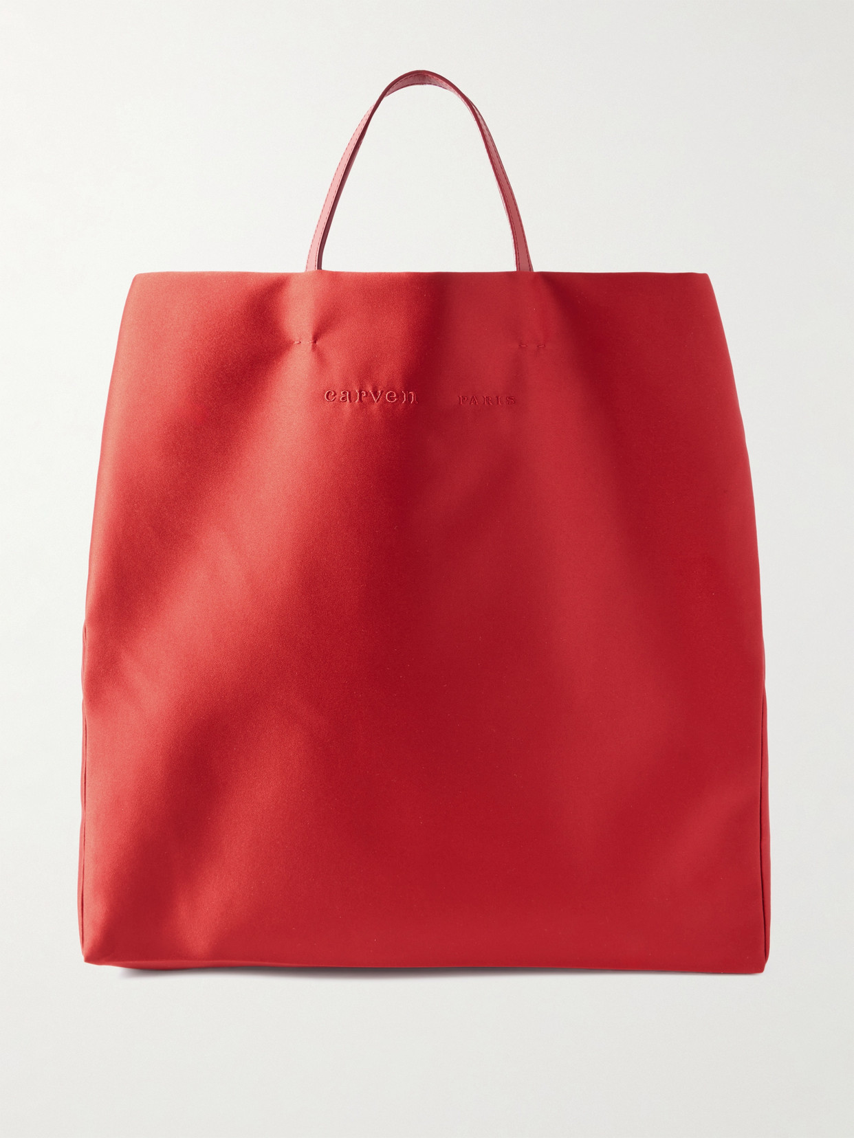 Carven Jeanne Embroidered Satin Tote