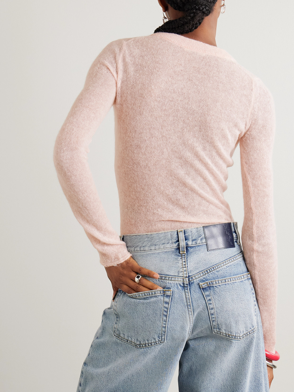 Haikure Lucy Alpaca-blend Bodysuit In Pink