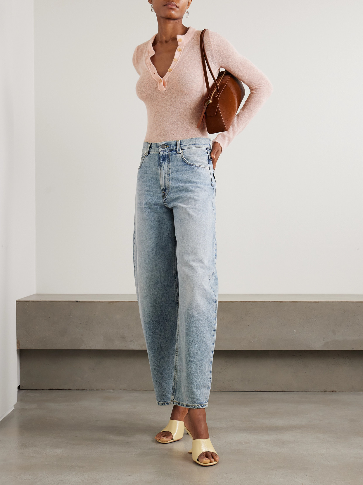Haikure Lucy Alpaca-blend Bodysuit In Pink