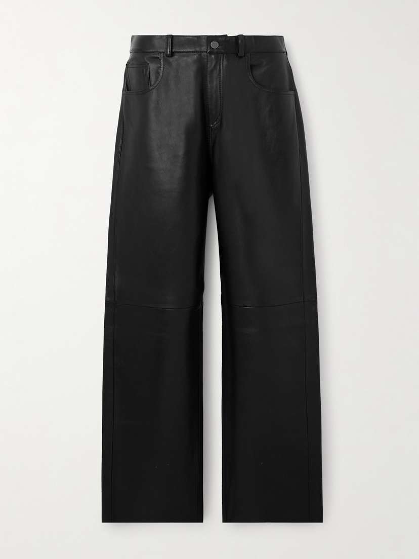 Haikure Bonnie Leather Wide-leg Pants