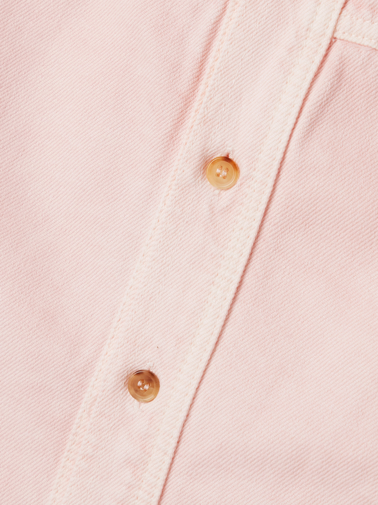 Haikure Lee Dive Paneled Denim Shirt In Pink