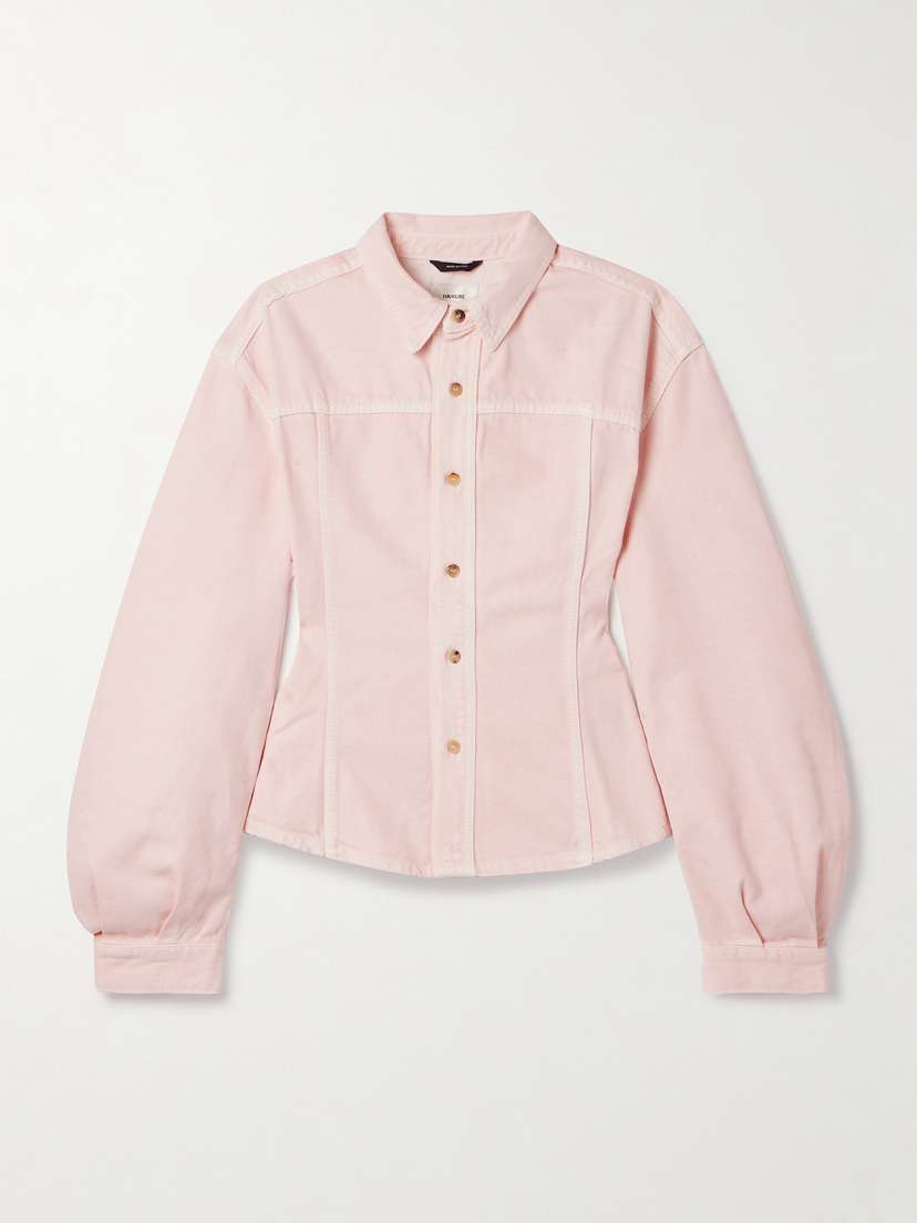 Haikure Lee Dive Paneled Denim Shirt