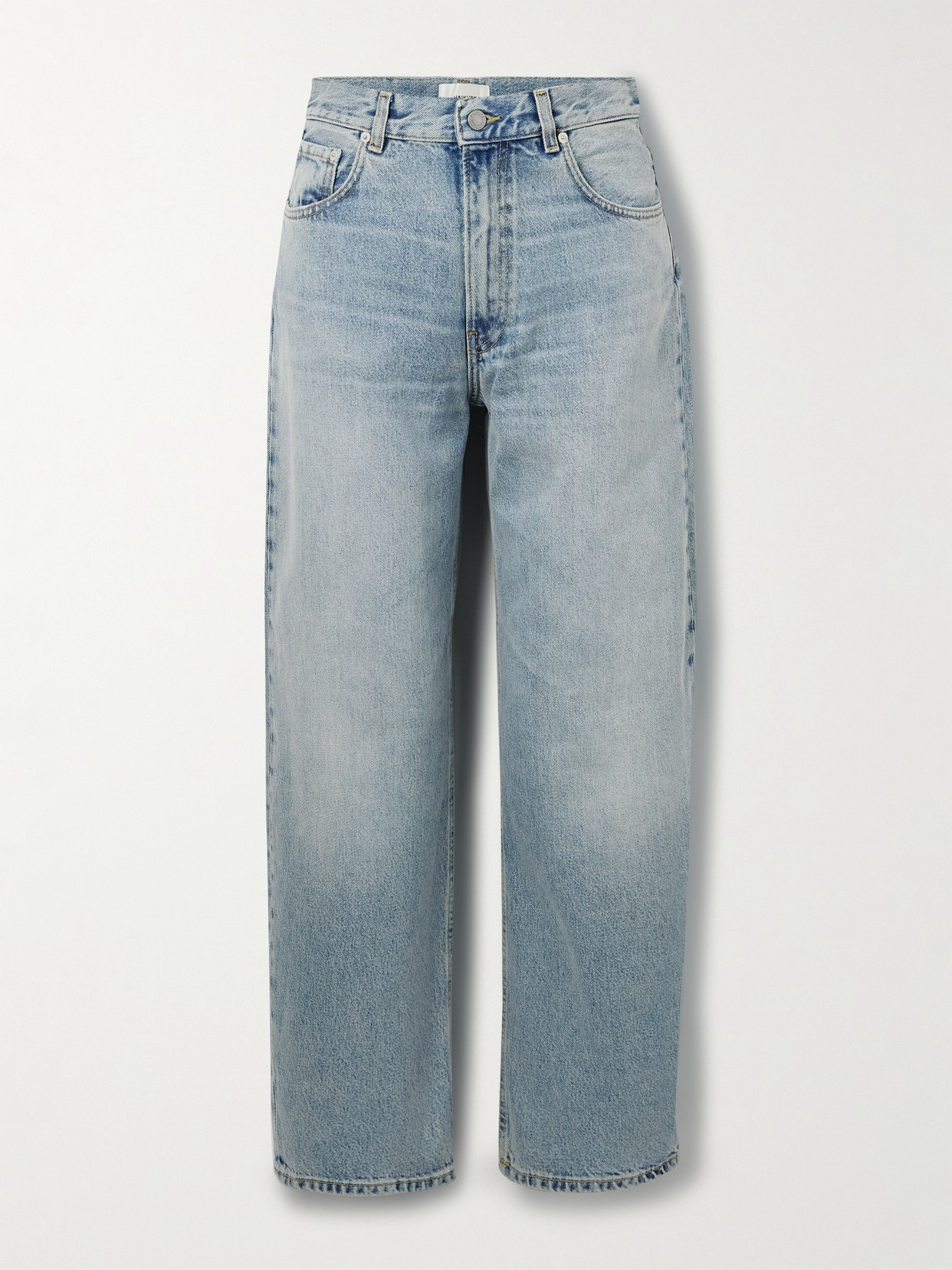 Haikure Bibi Mid-rise Barrel-leg Jeans In Blue