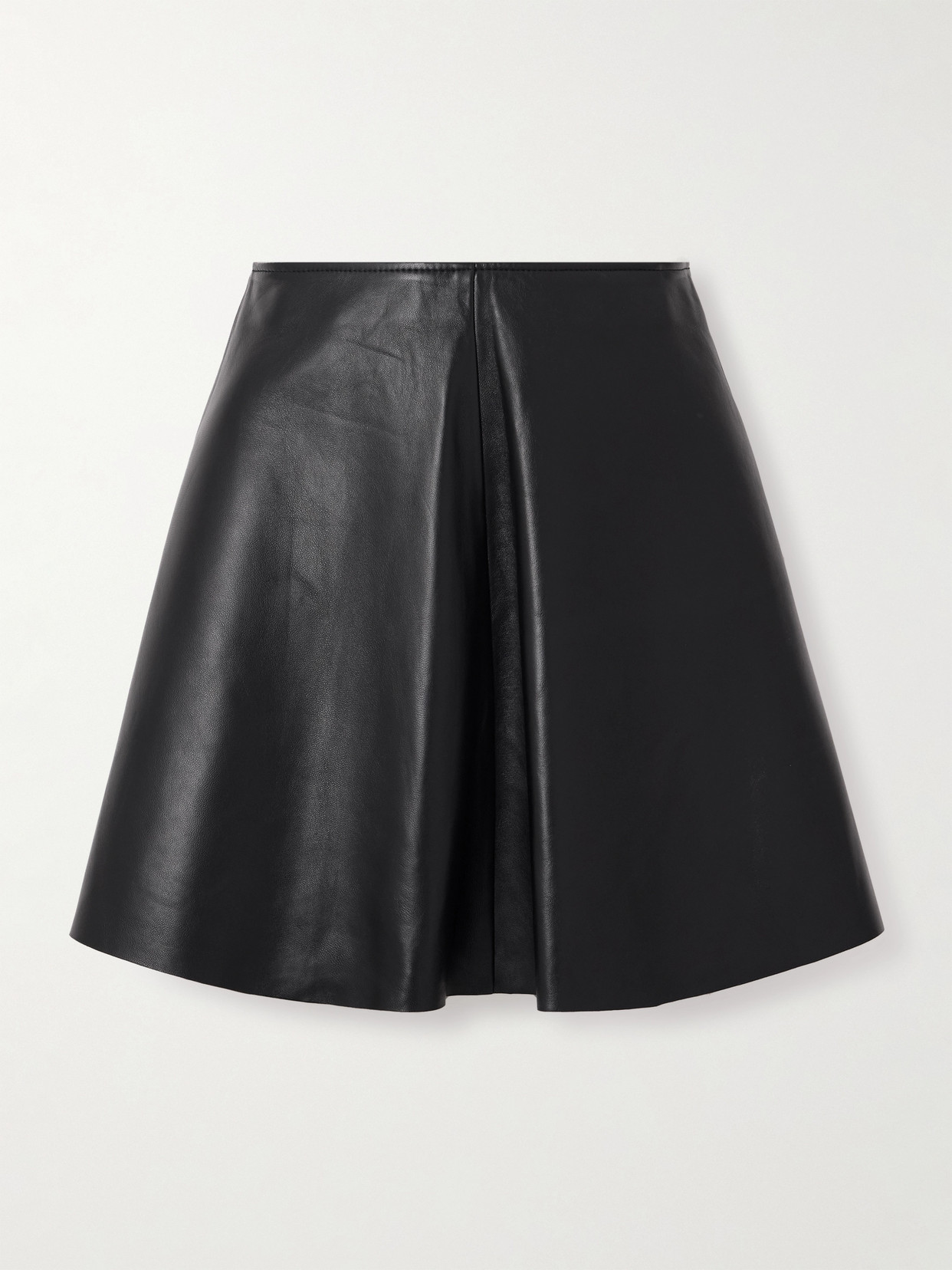 Haikure Minnie Leather Mini Skirt In Black