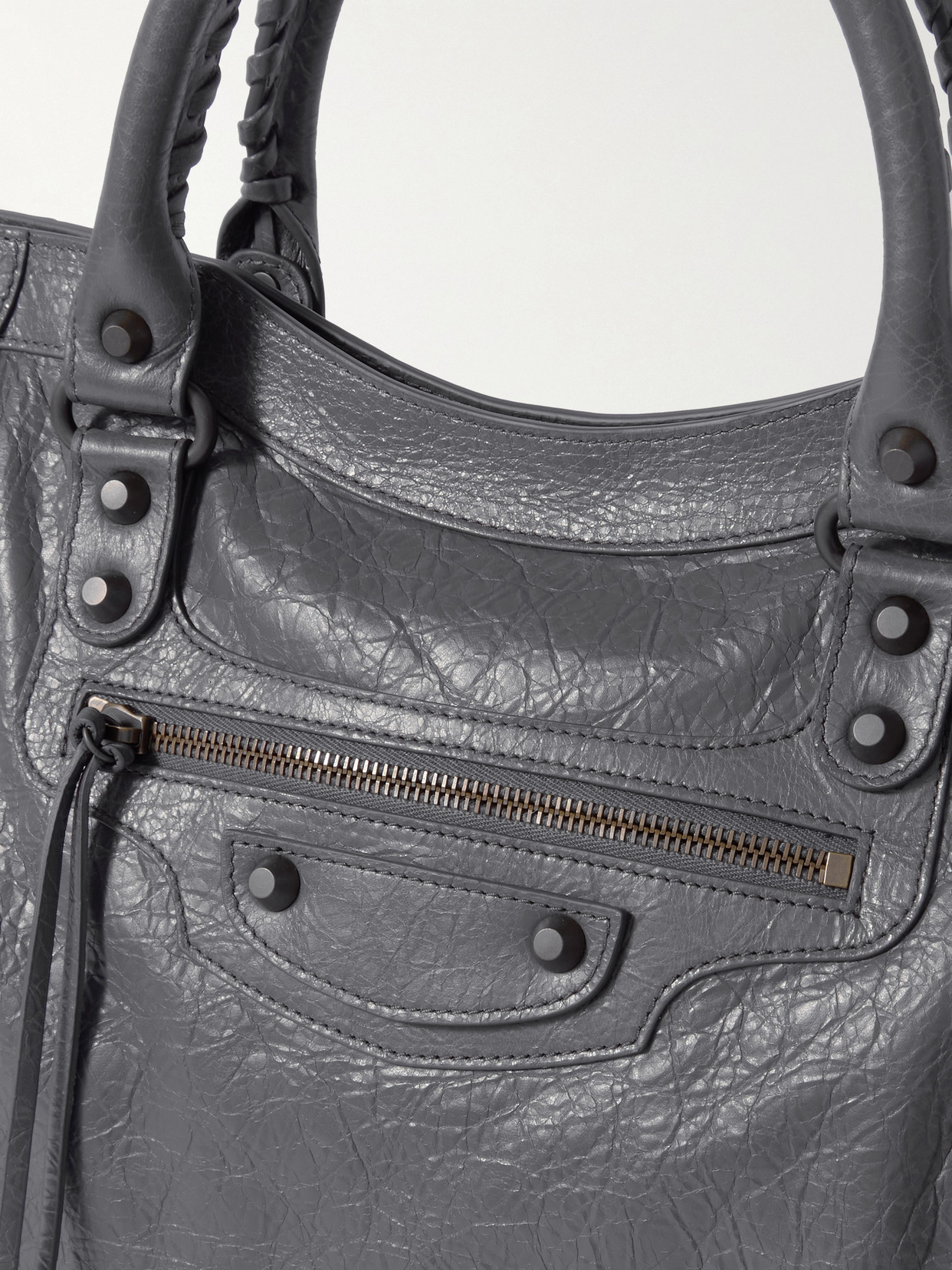 Le City Medium Embellished Textured-Leather Tote Bag