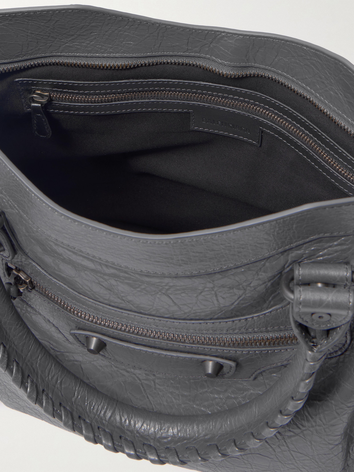 Le City Medium Embellished Textured-Leather Tote Bag